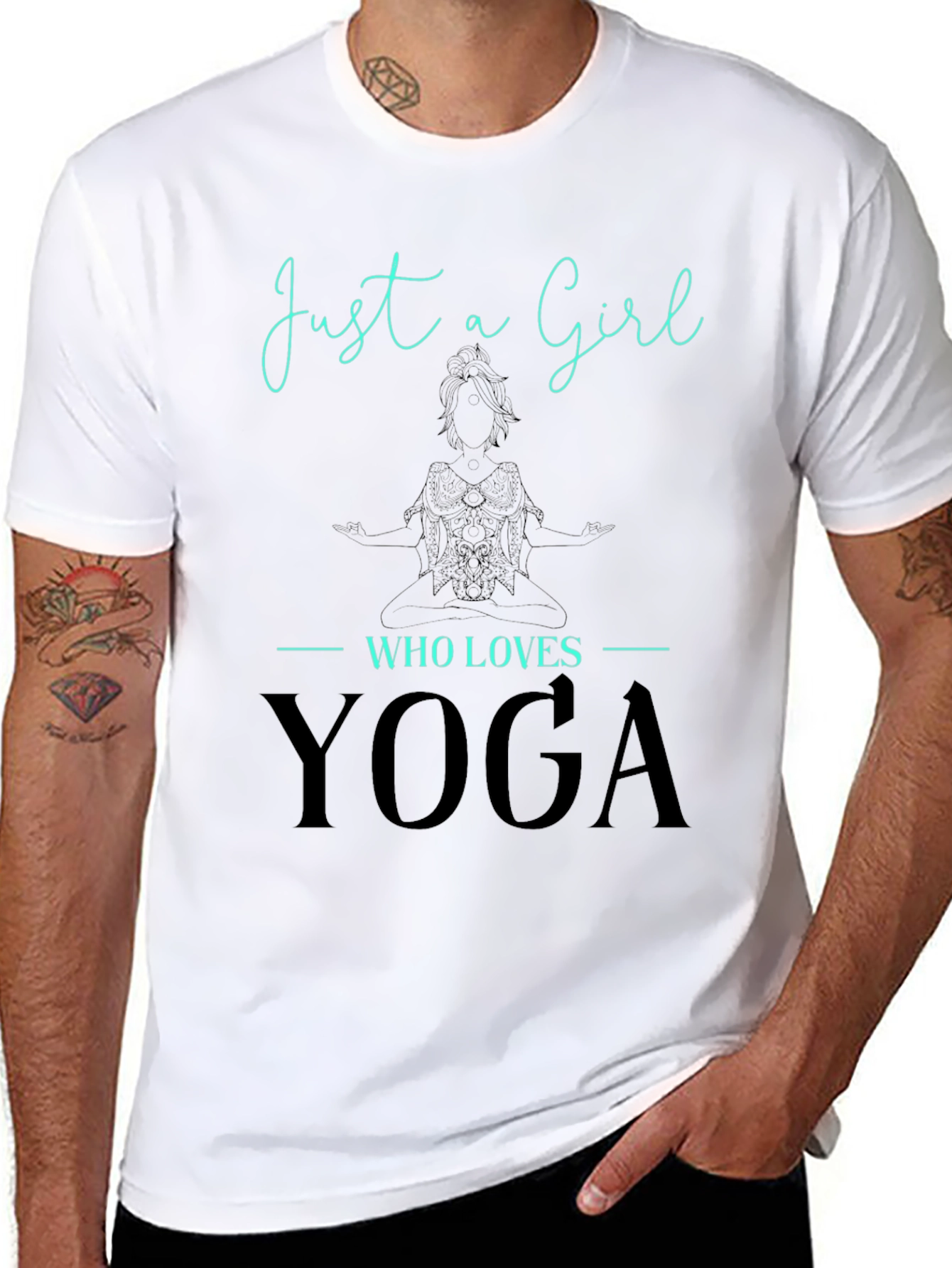 Just a Girl Who Loves Yoga Tee