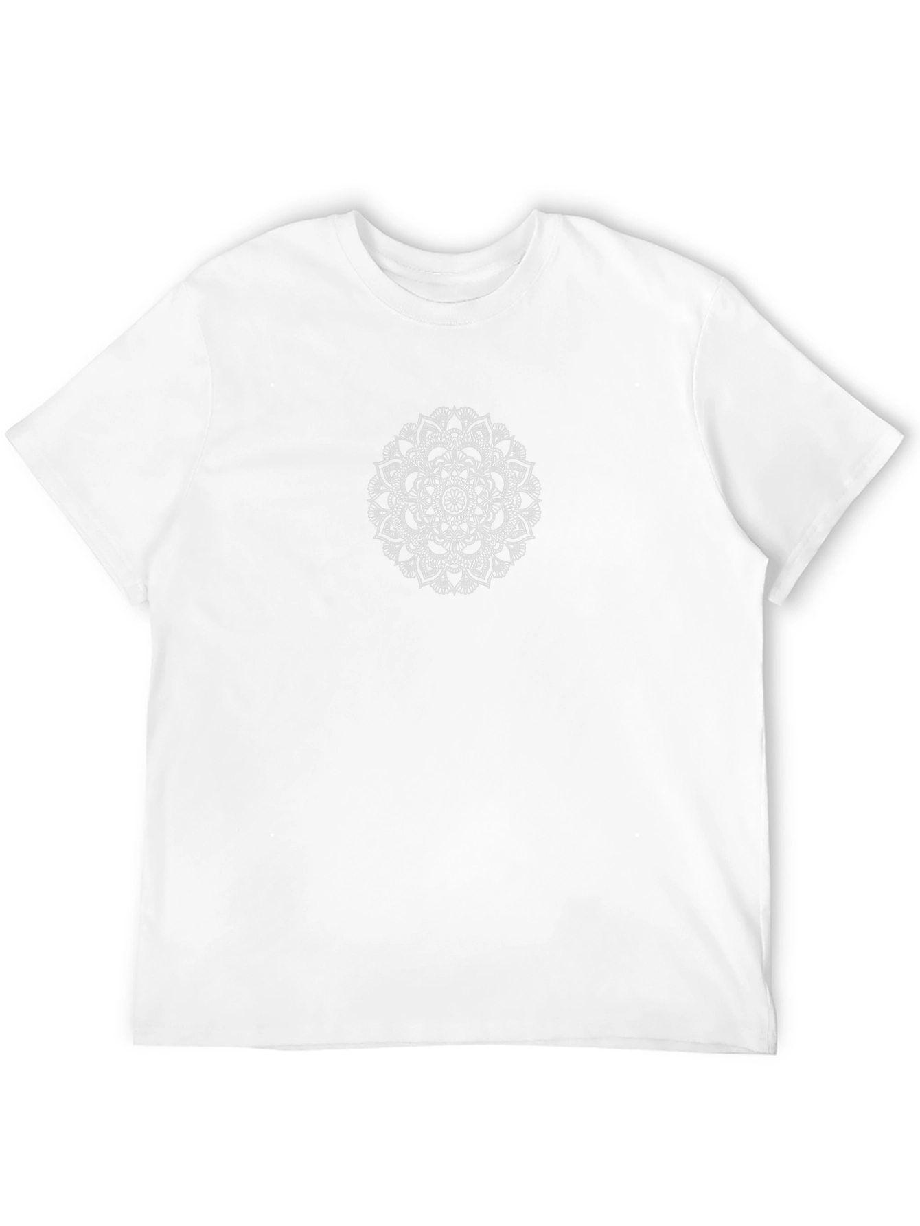 Mens Black Mandala Graphic T-Shirt