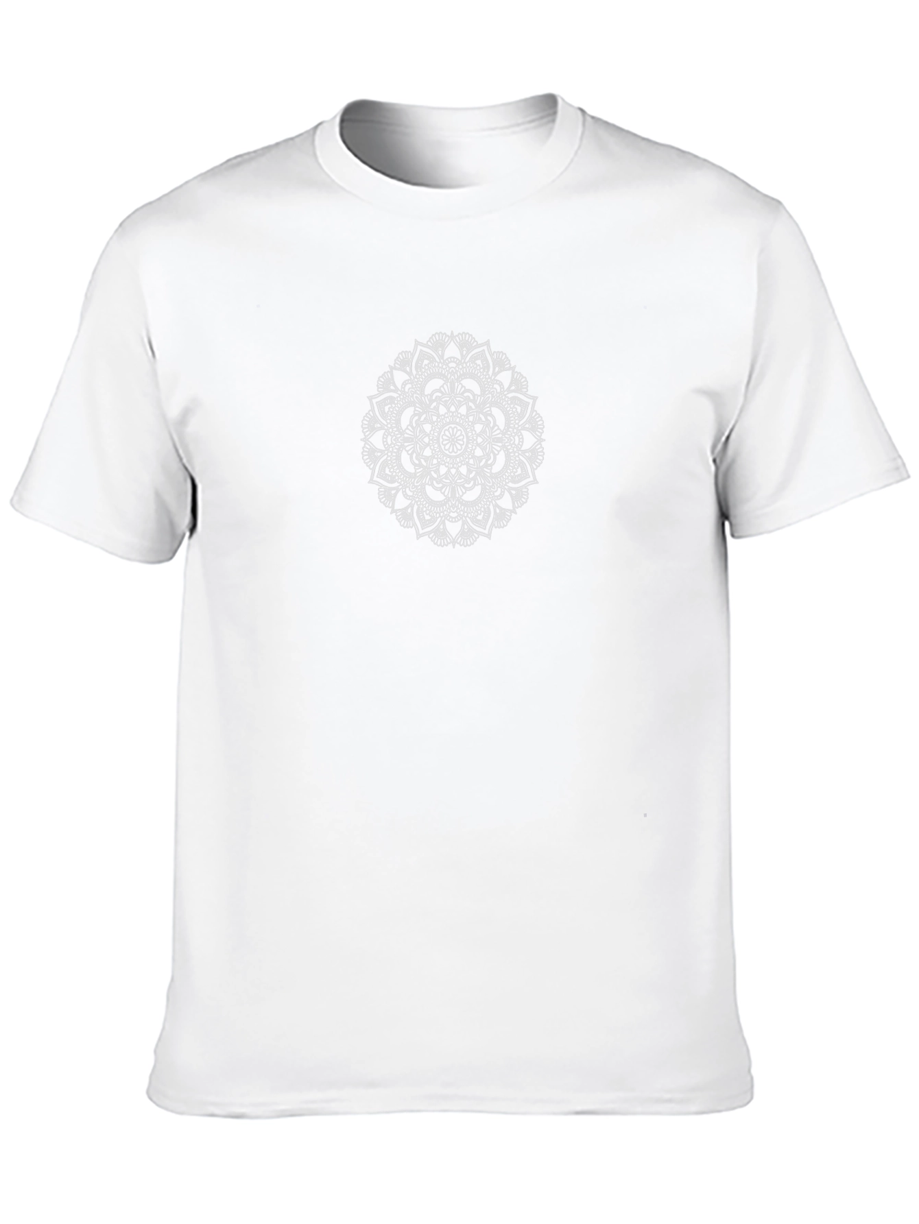 Mens Black Mandala Graphic T-Shirt