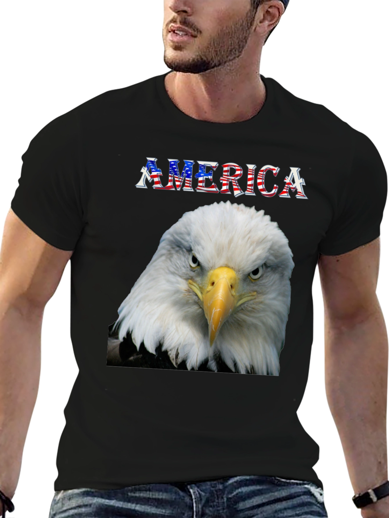 American Eagle Graphic Tee - Patriotic Pride