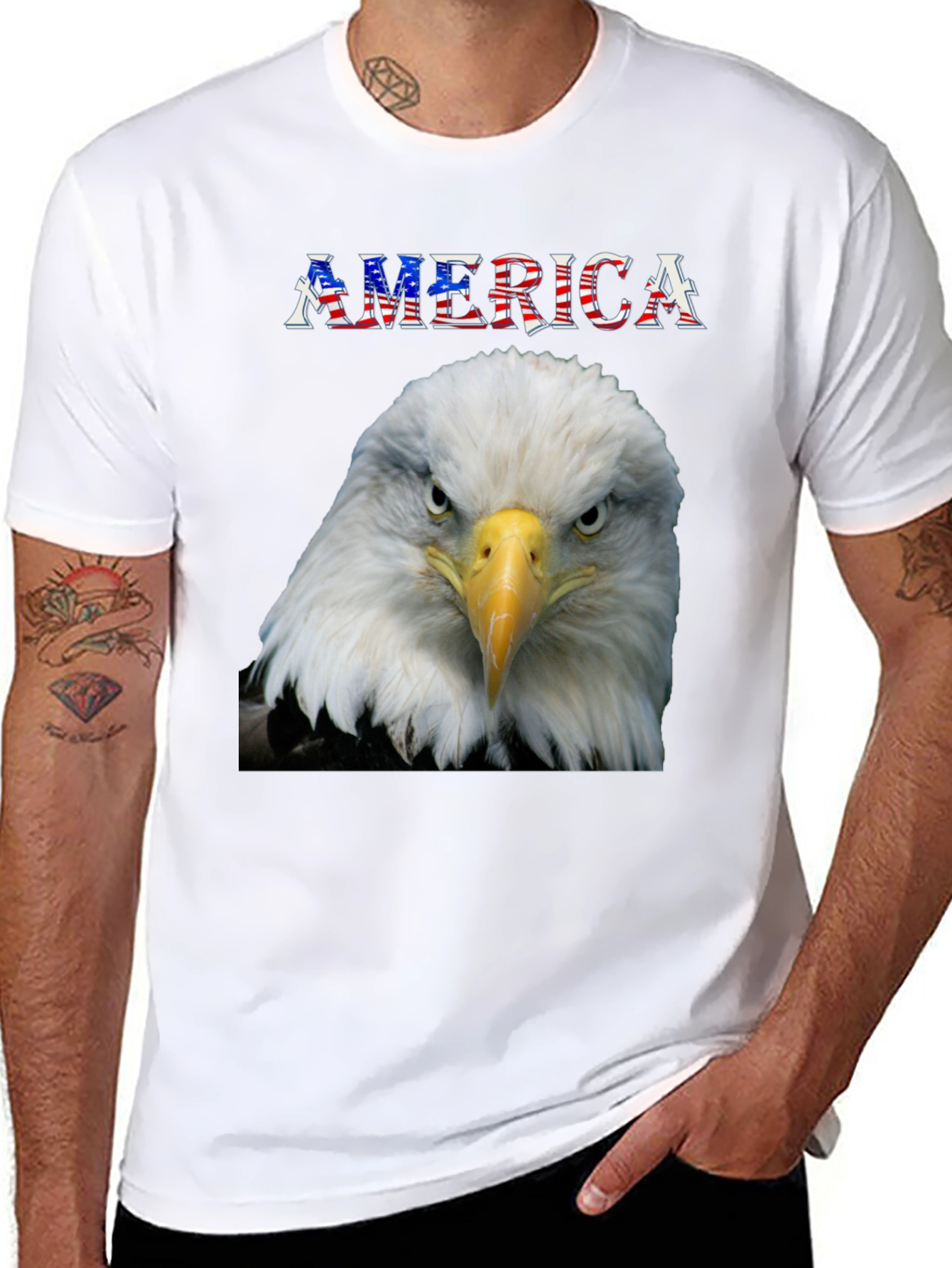 American Eagle Graphic Tee - Patriotic Pride