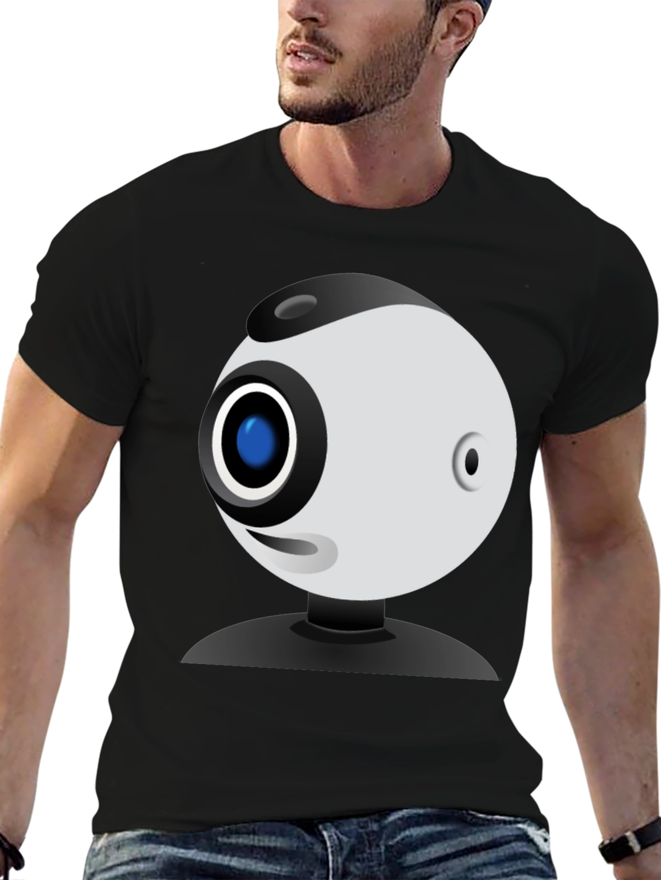 Funny Webcam Graphic Tee - Geeky Style!