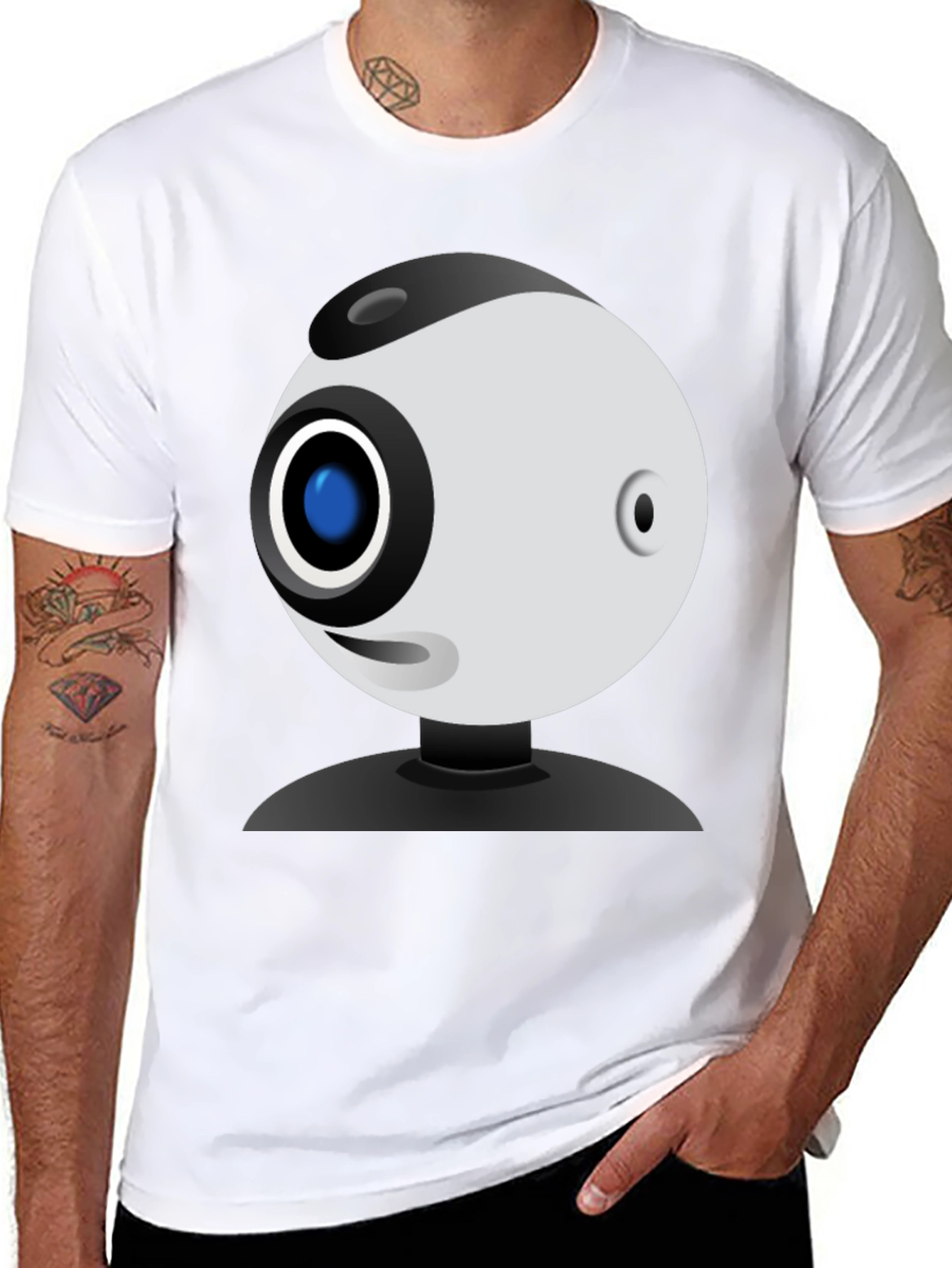 Funny Webcam Graphic Tee - Geeky Style!