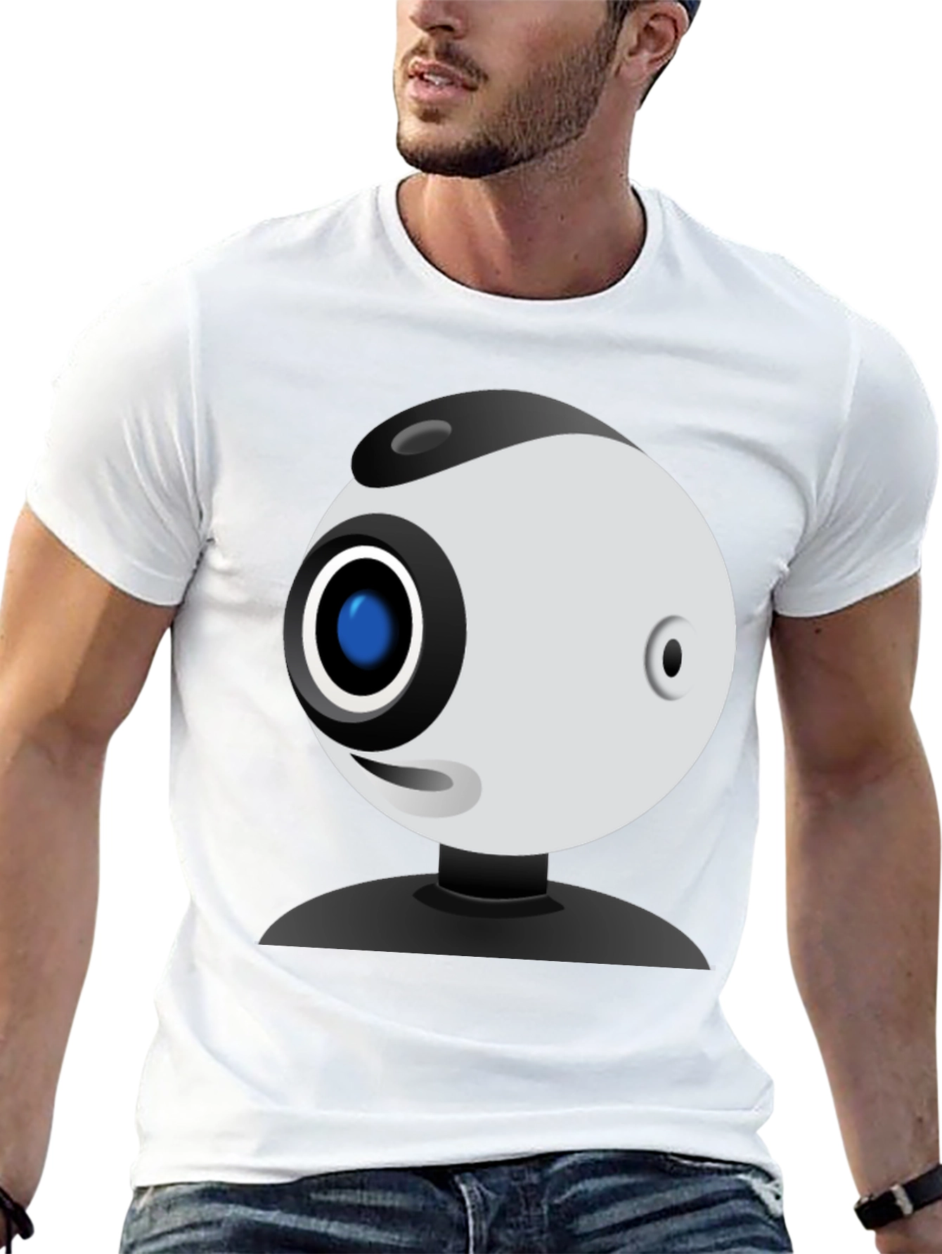 Funny Webcam Graphic Tee - Geeky Style!