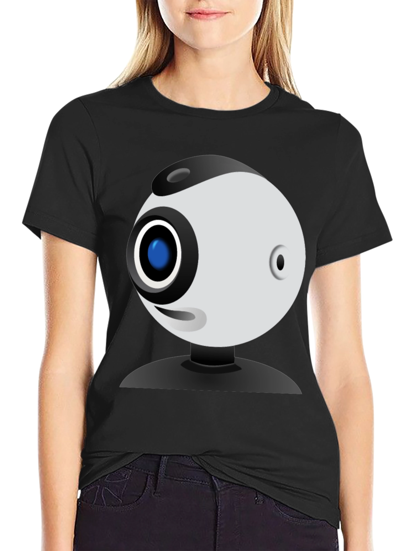 Funny Webcam Graphic Tee - Geeky Style!