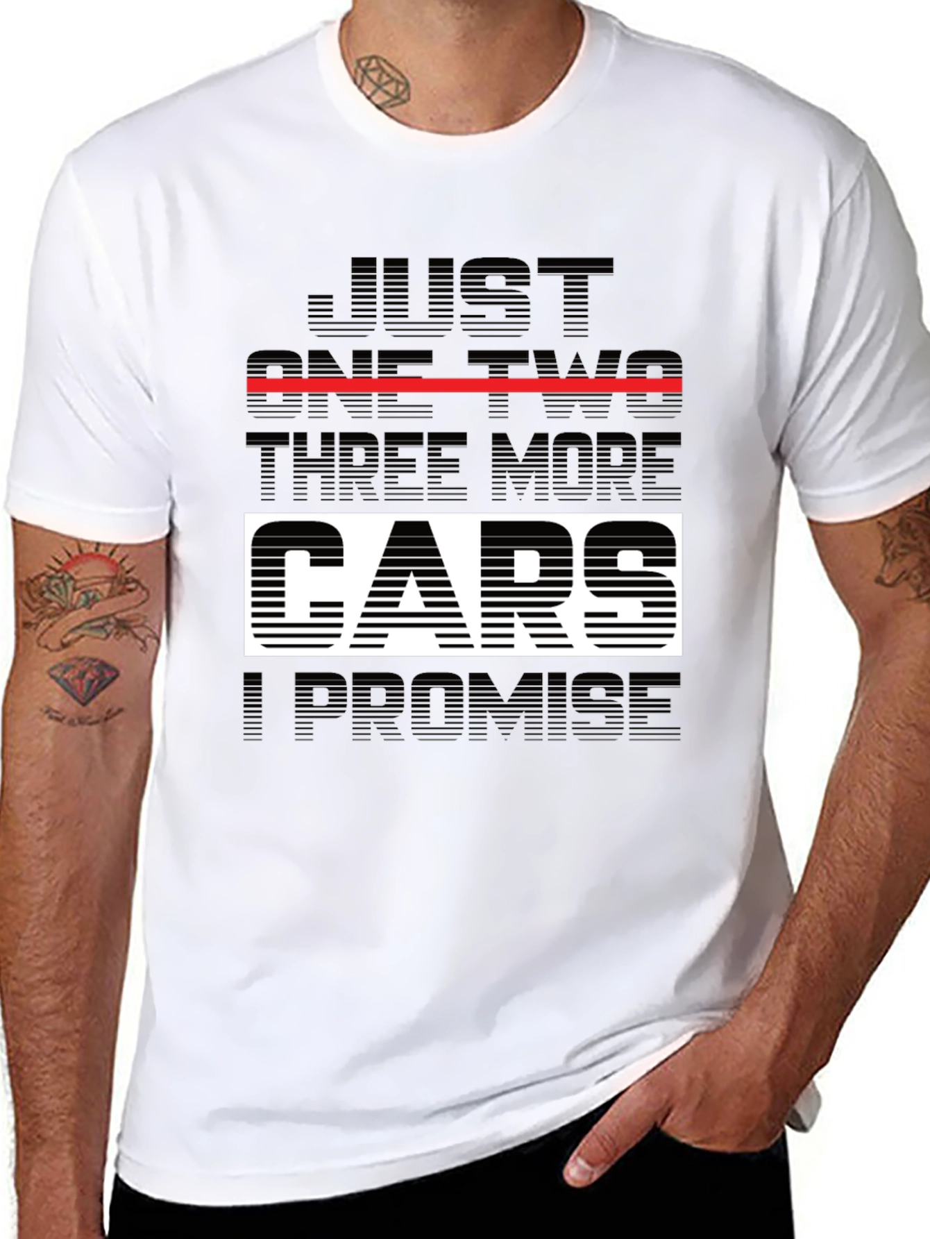Just One Two Three More Cars T-Shirt
