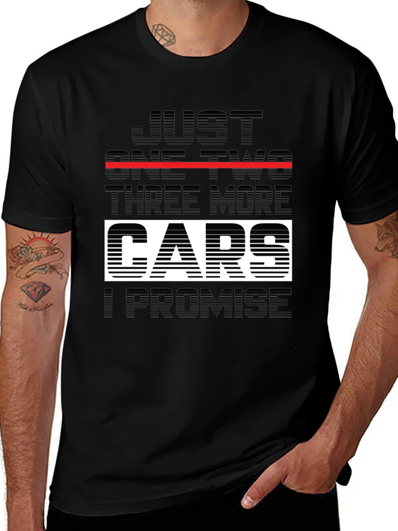 Just One Two Three More Cars T-Shirt
