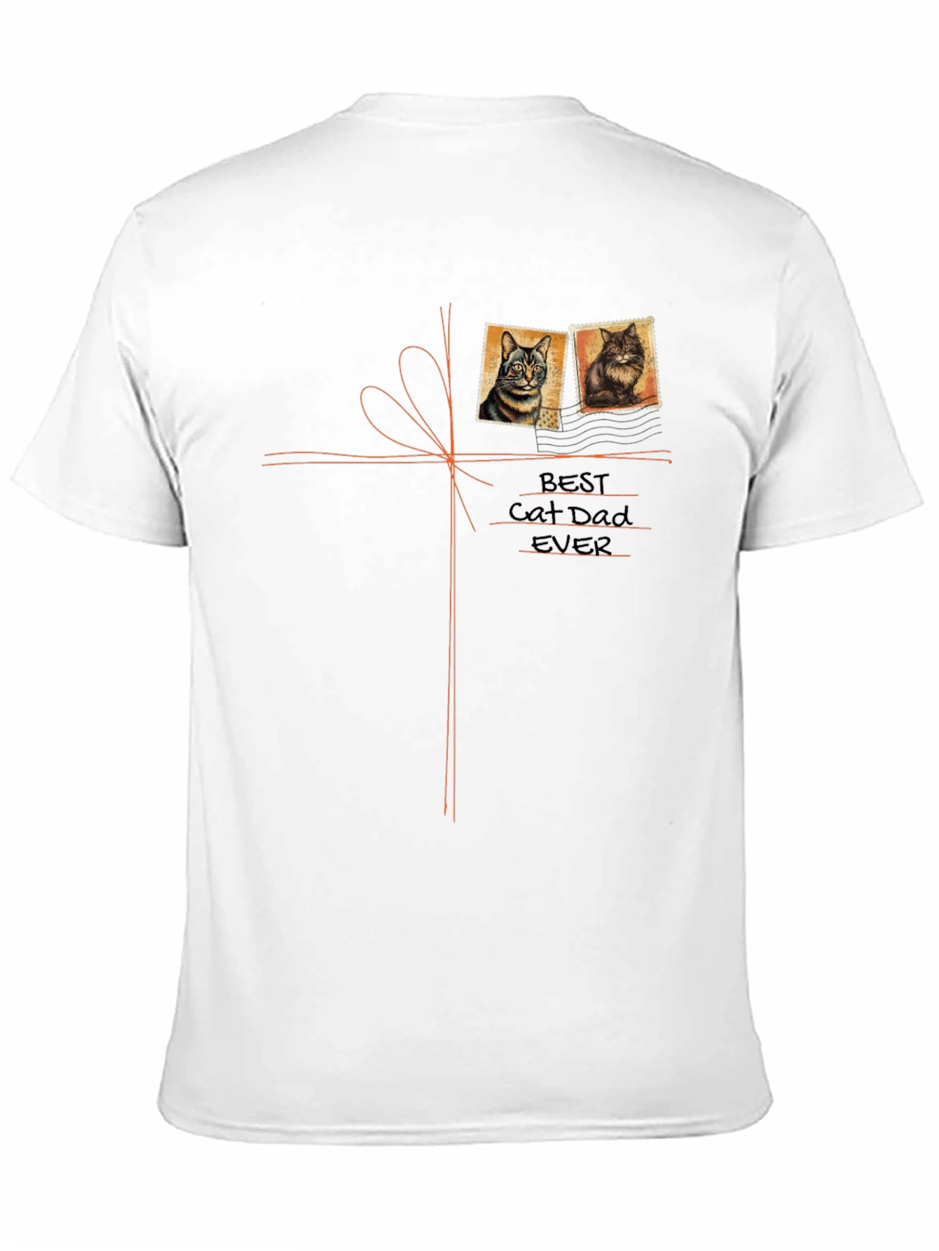 Best Cat Dad Ever Black T-Shirt