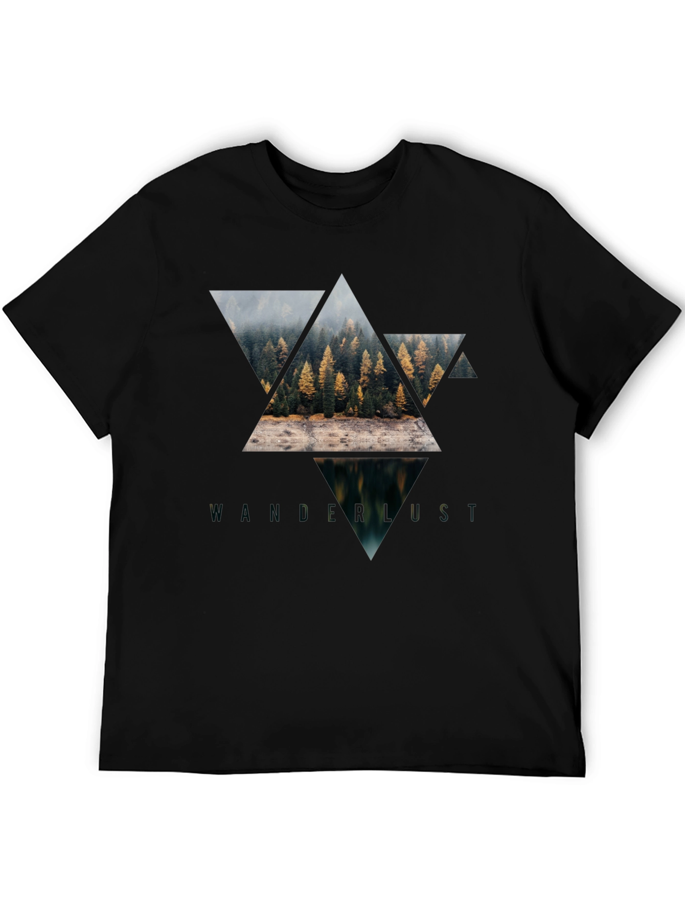 Wanderlust Graphic Tee - Nature Triangle Design