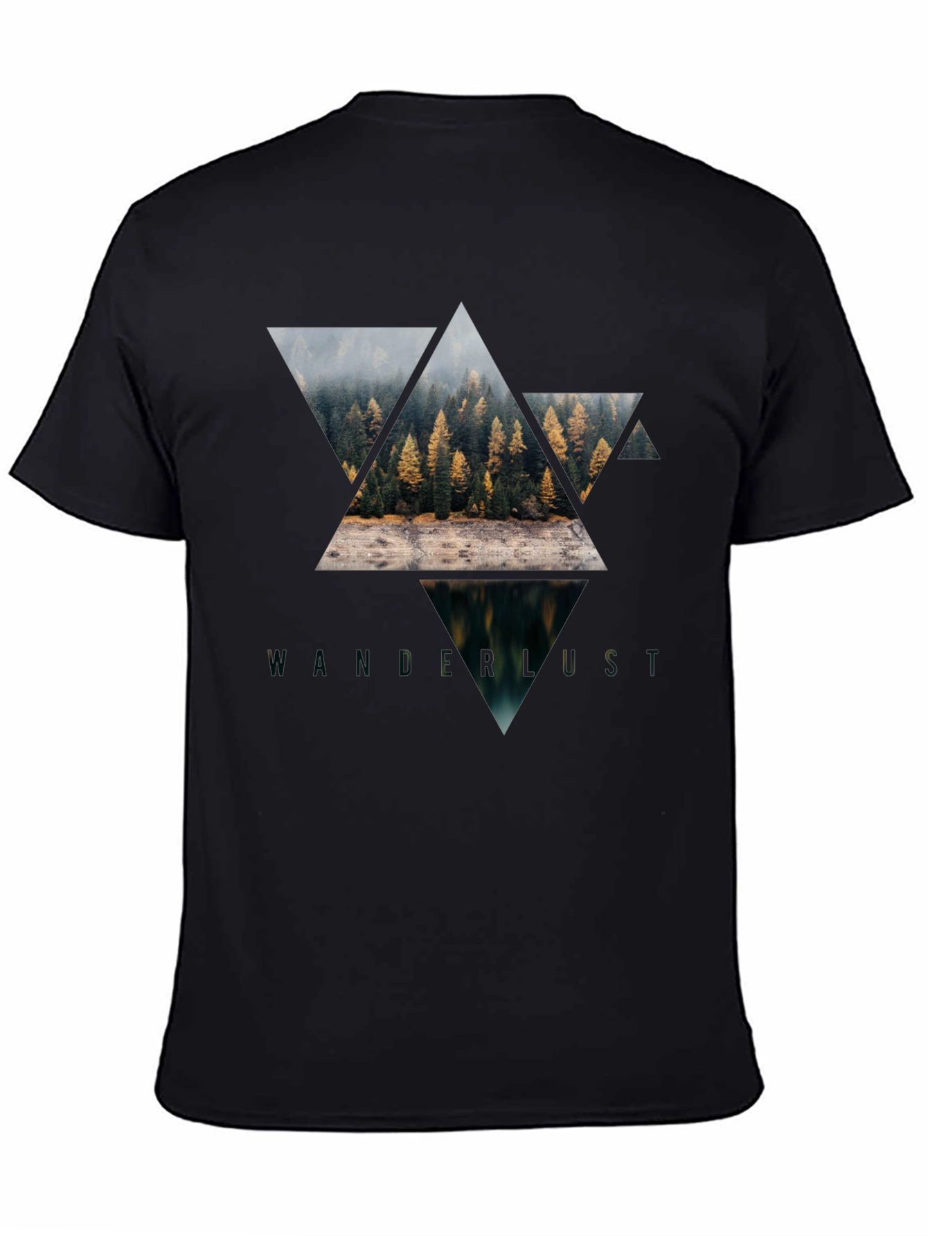 Wanderlust Graphic Tee - Nature Triangle Design