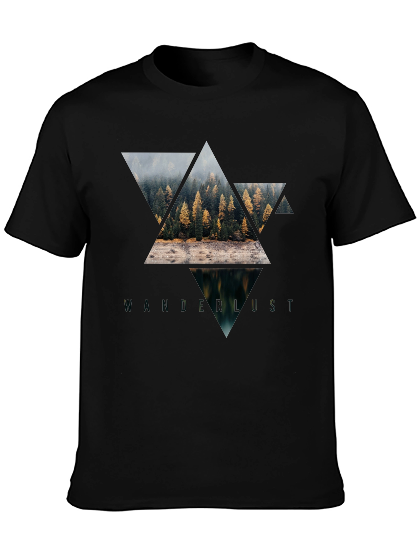 Wanderlust Graphic Tee - Nature Triangle Design