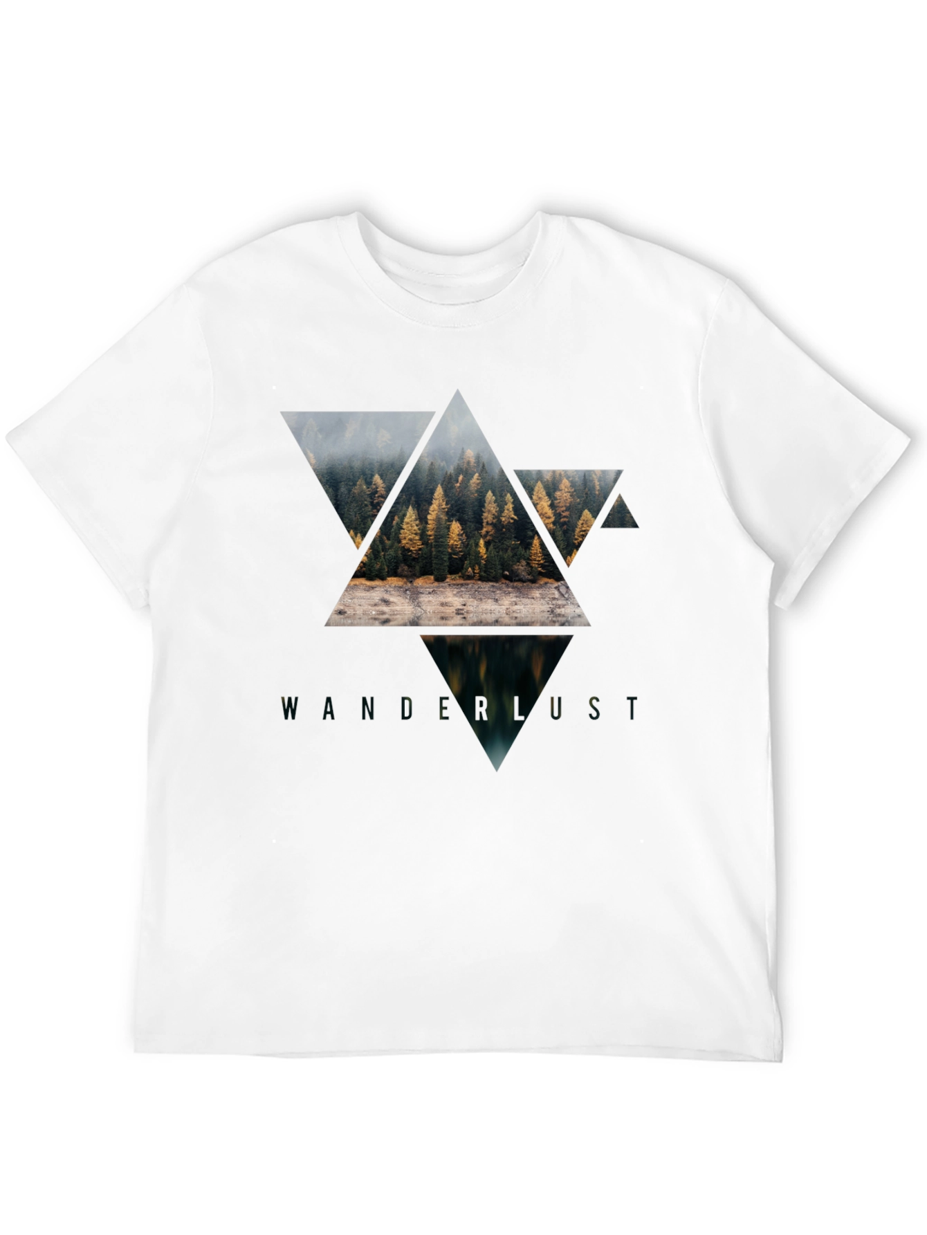 Wanderlust Graphic Tee - Nature Triangle Design