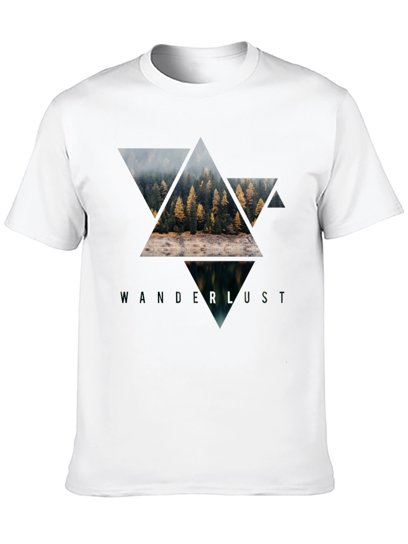 Wanderlust Graphic Tee - Nature Triangle Design