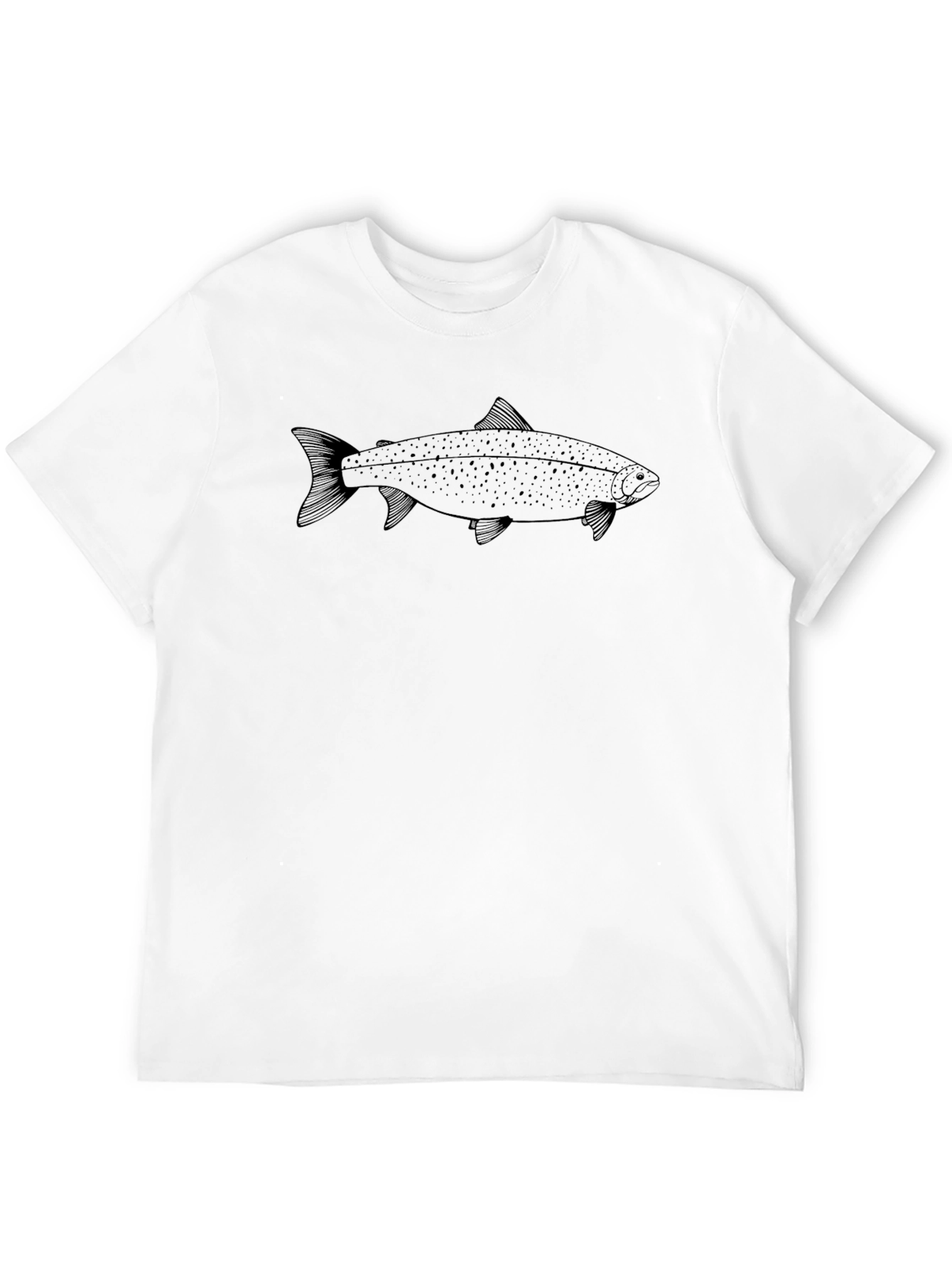 Fish Graphic Black T-Shirt | Casual Tee