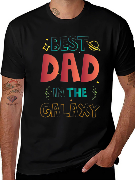 Best Dad in the Galaxy Graphic T-Shirt - Fathers Day Gift