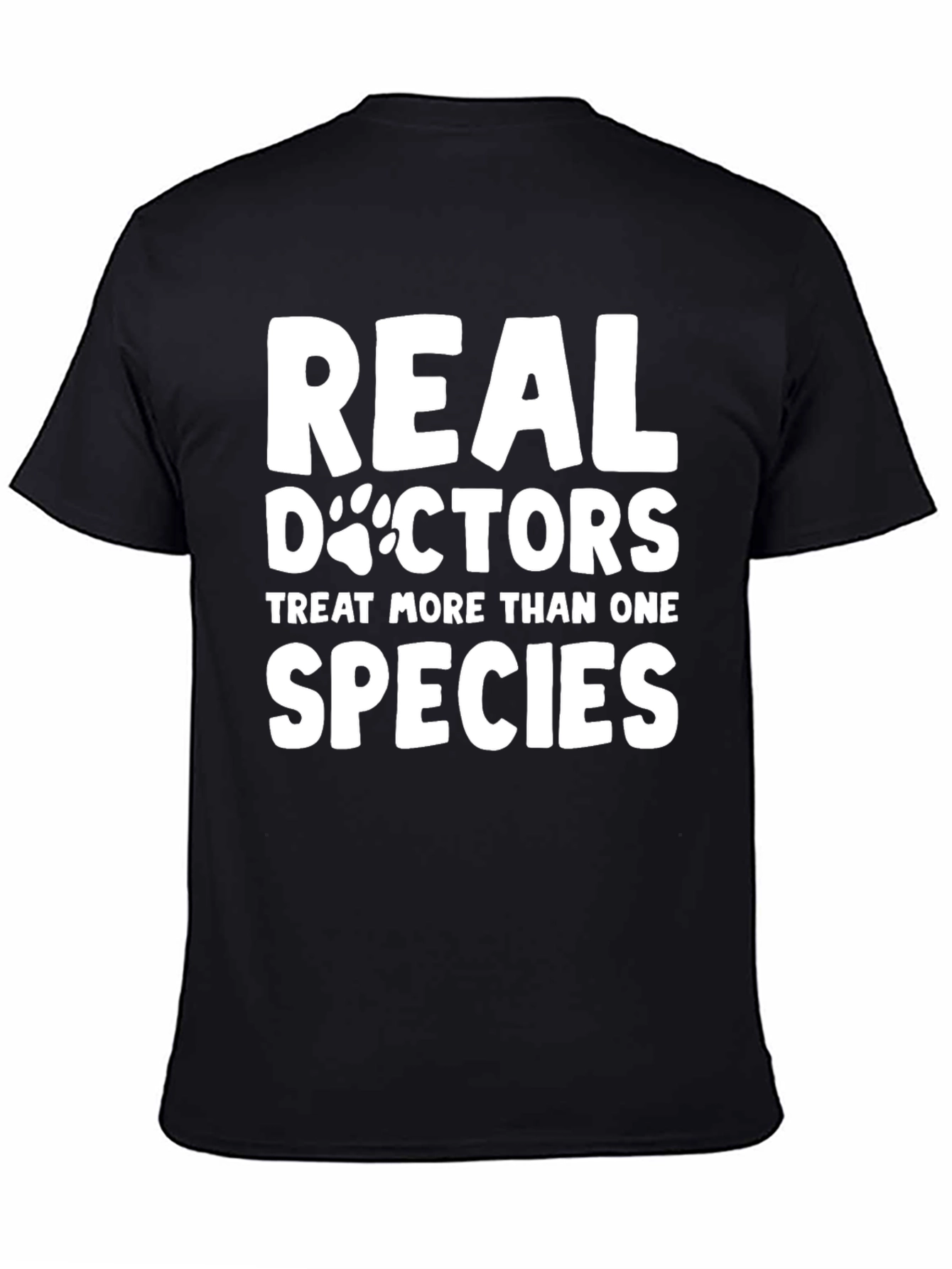 Veterinarian Real Doctors Black Graphic Tee