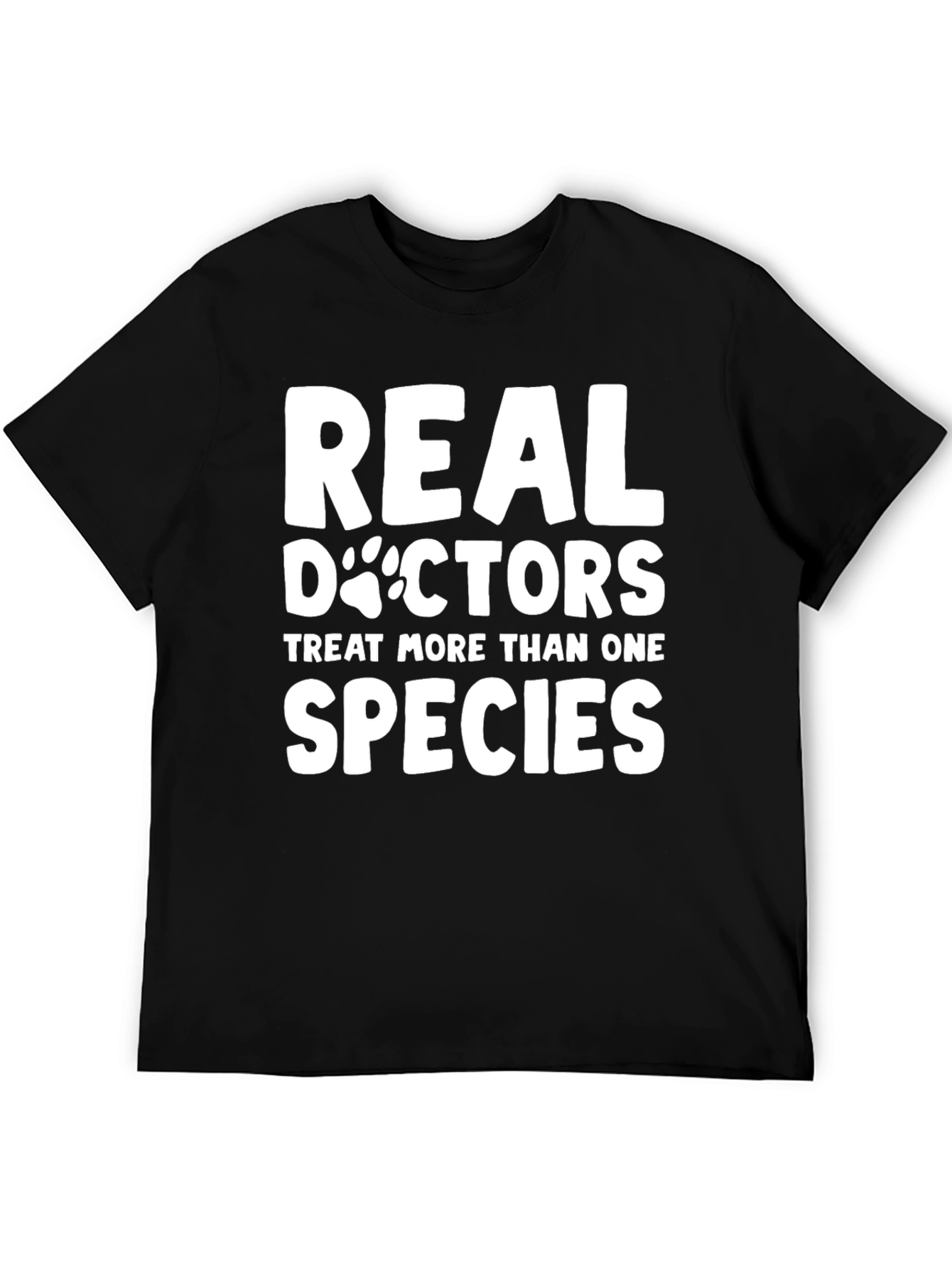 Veterinarian Real Doctors Black Graphic Tee