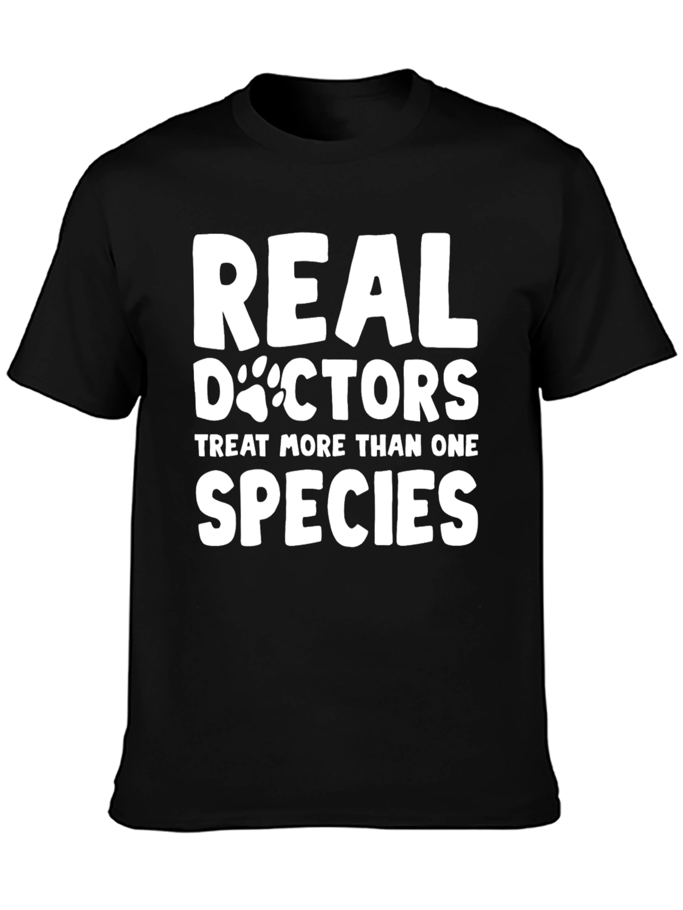 Veterinarian Real Doctors Black Graphic Tee