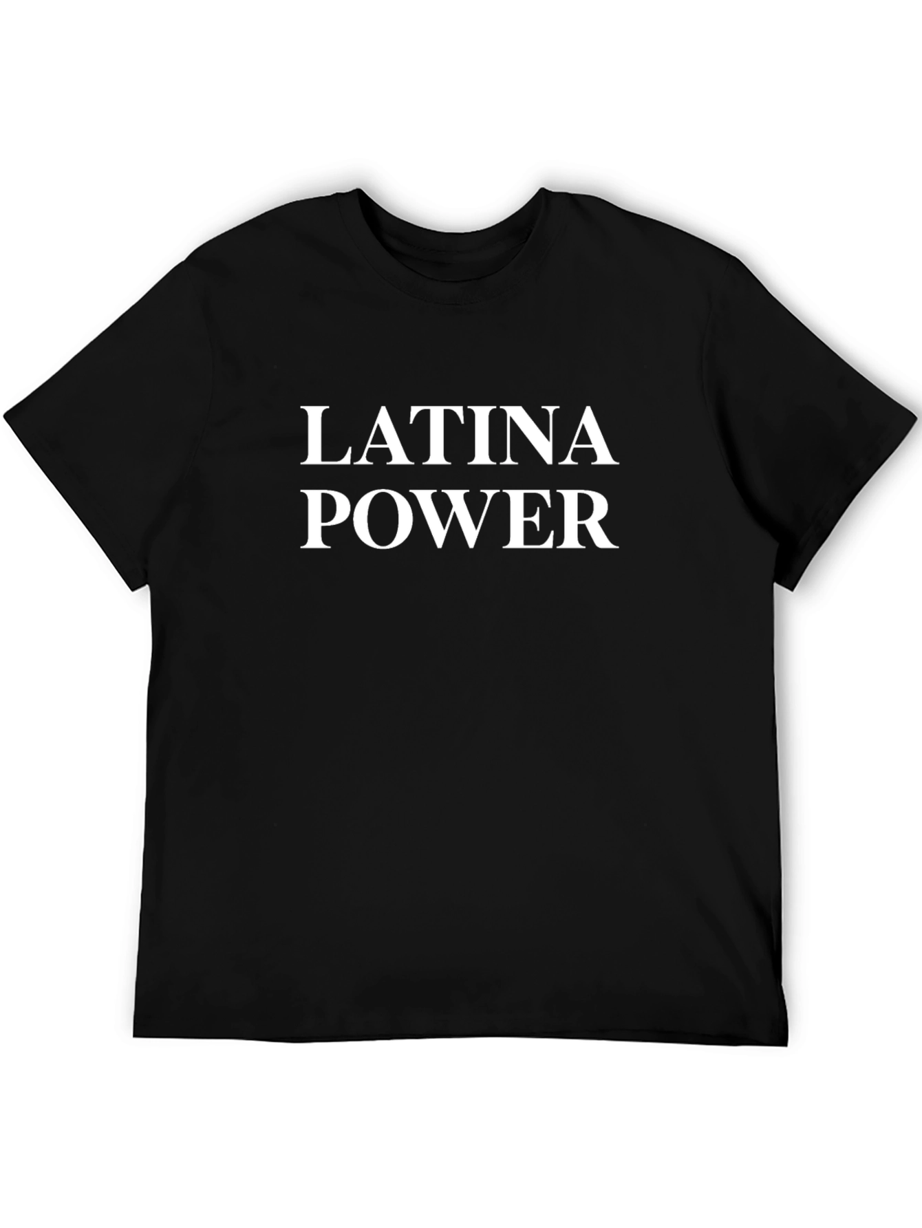 Latina Power T-Shirt Black Cotton Graphic Tee