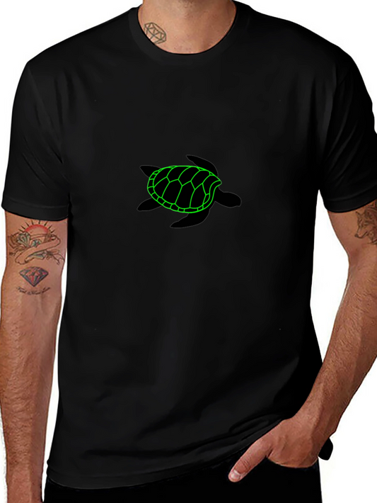 Neon Turtle Graphic Tee - Casual Comfort