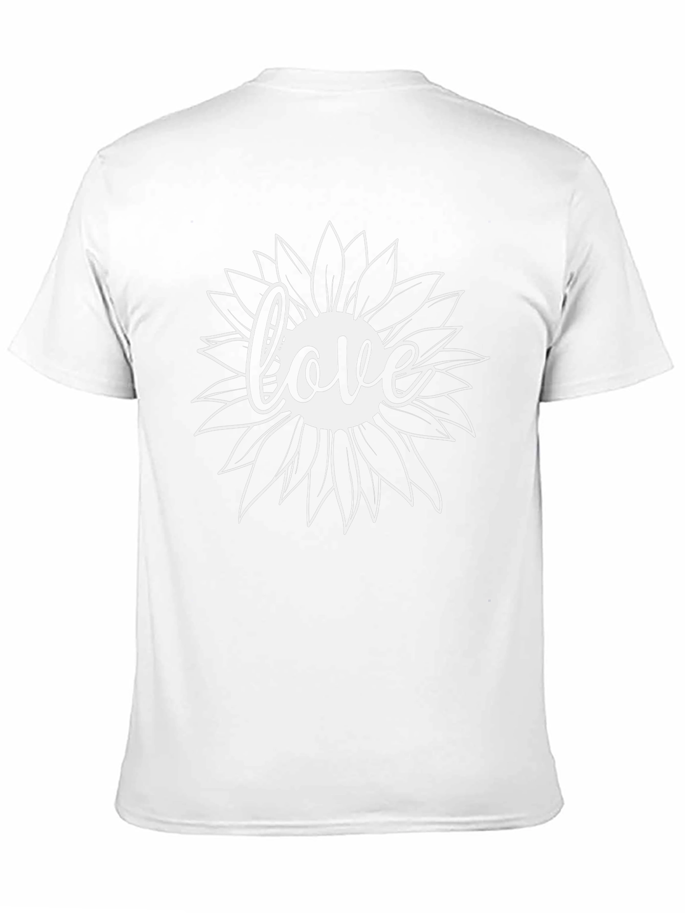 Love Sunflower Black T-Shirt