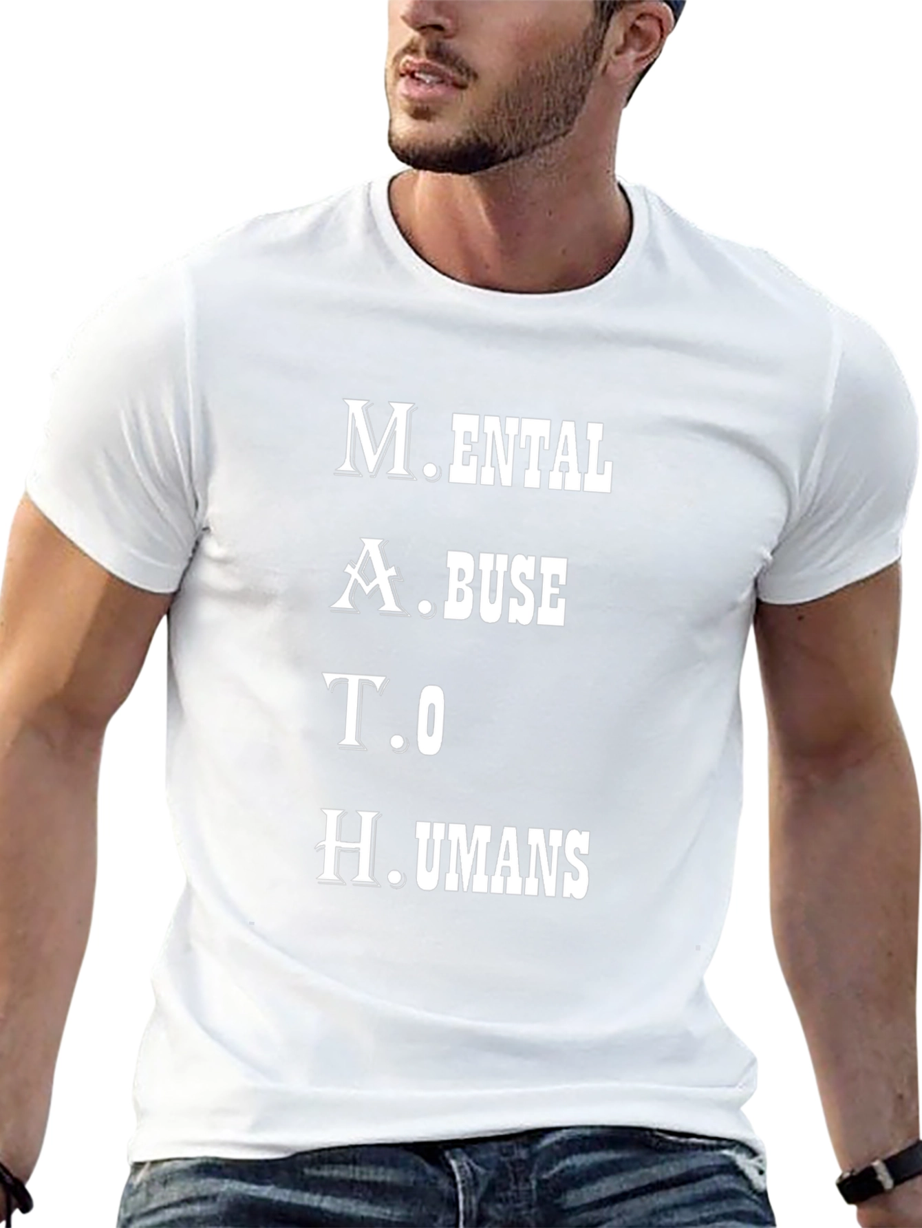 Mental Math Abuse to Humans Graphic T-Shirt