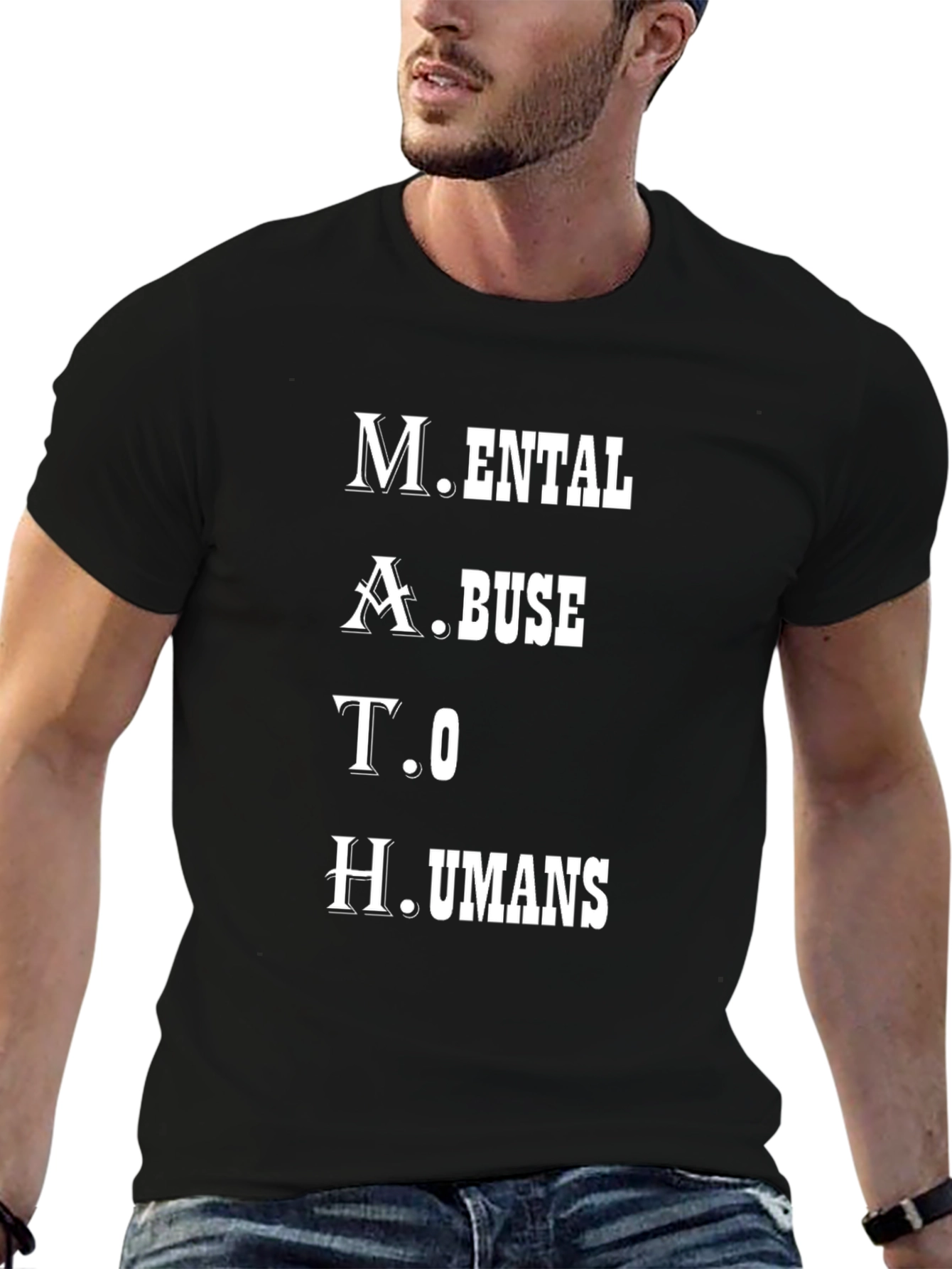 Mental Math Abuse to Humans Graphic T-Shirt