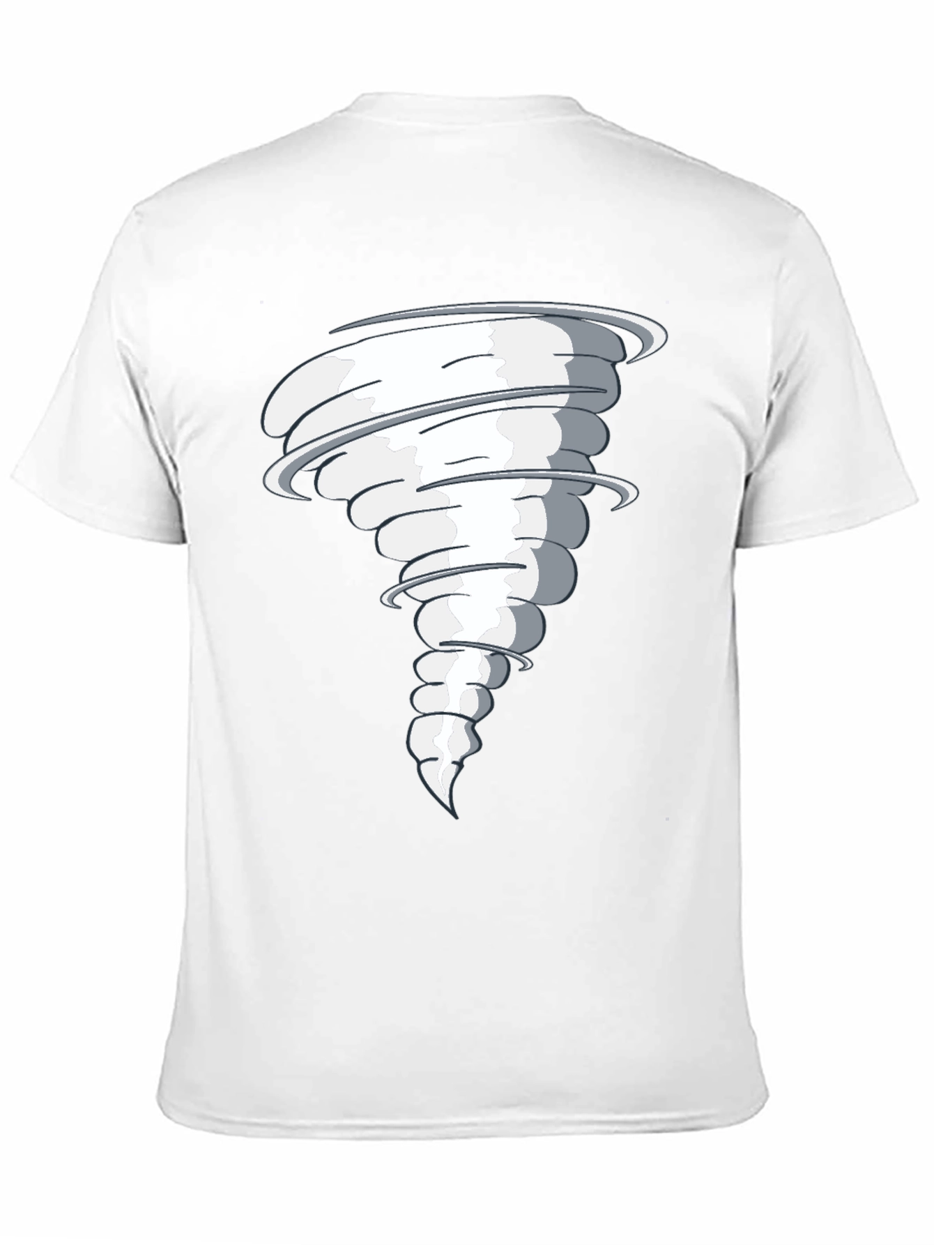 Tornado Graphic Print Black T-Shirt