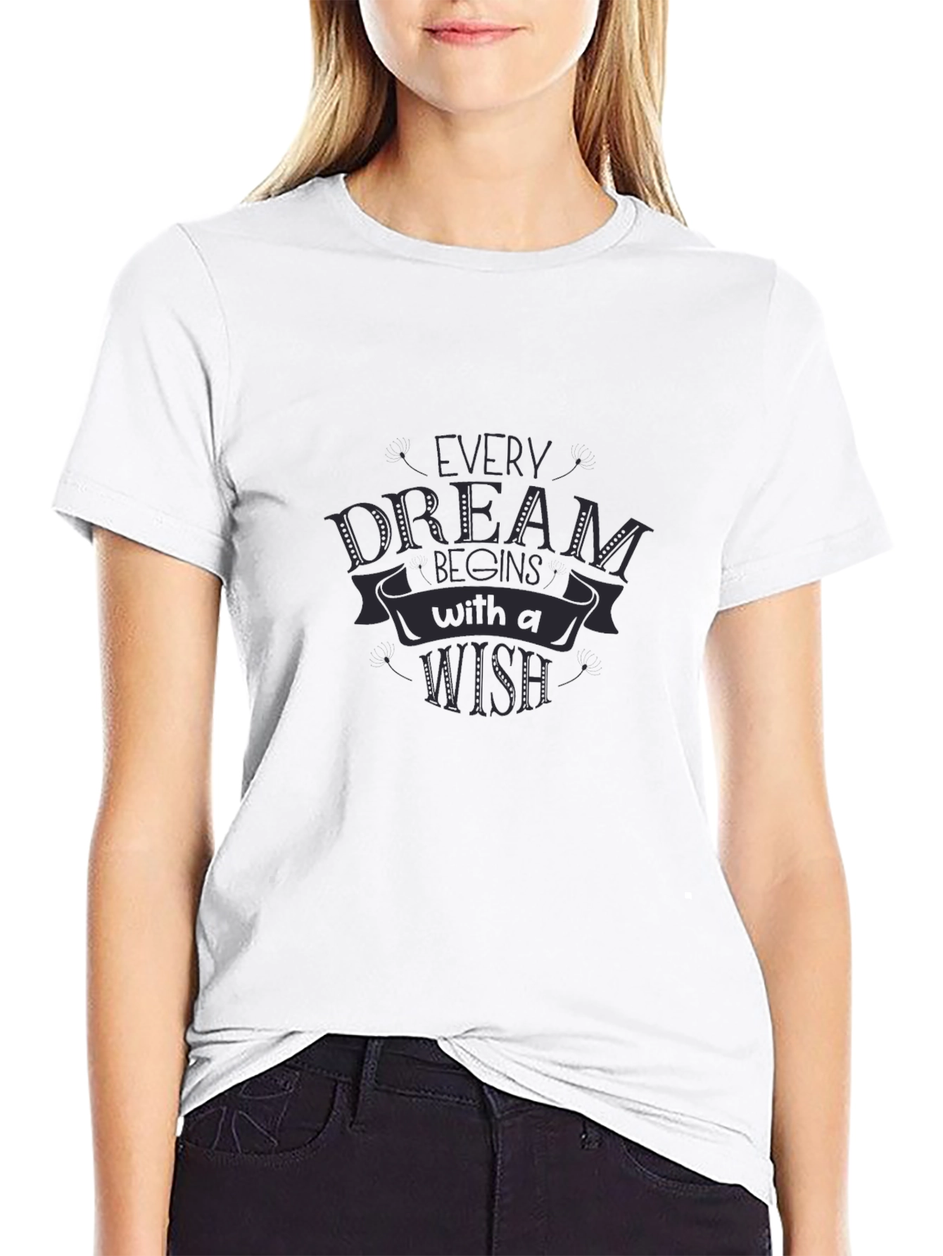 Every Dream Begins With a Wish - Black T-Shirt