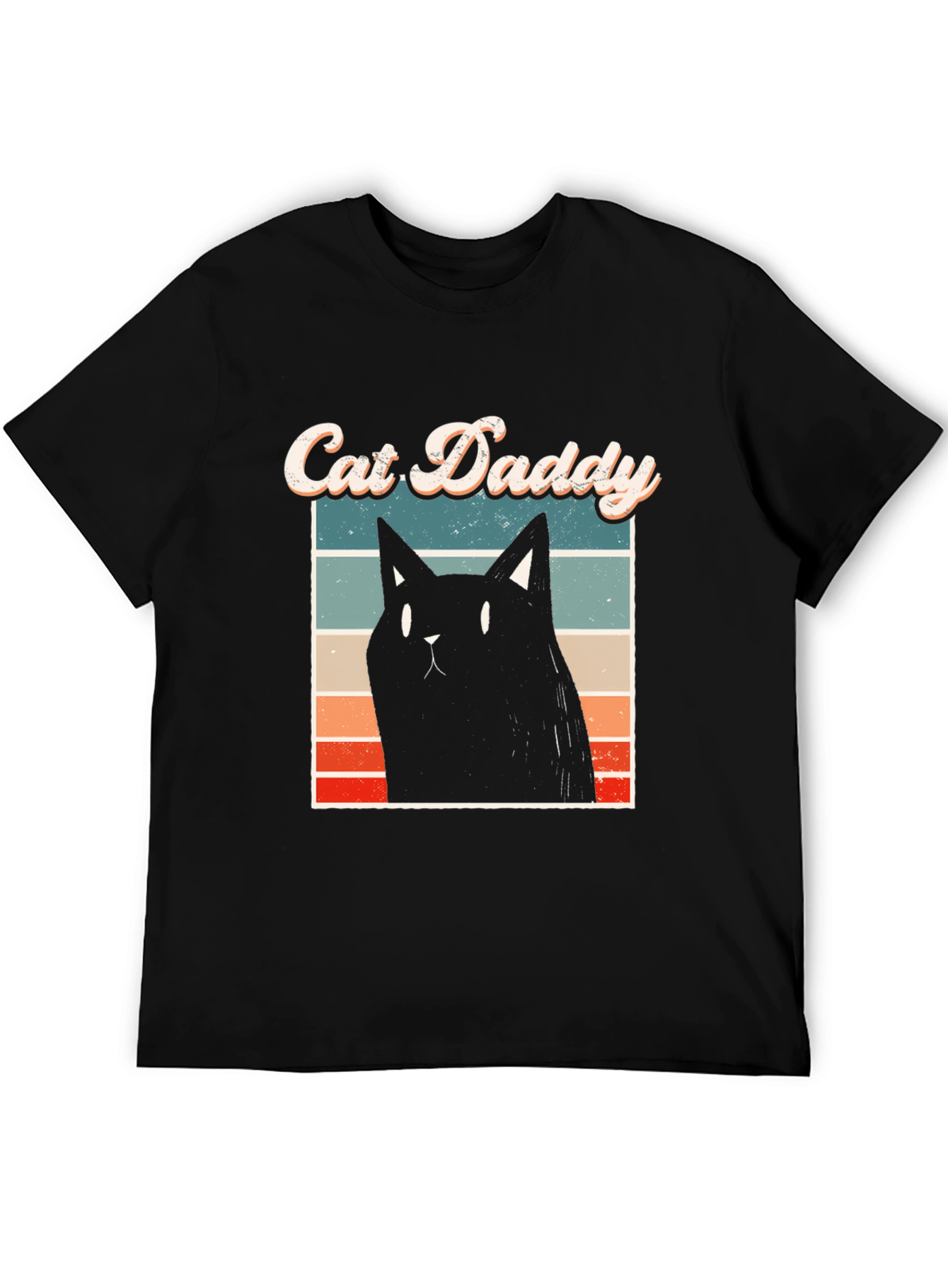 Cat Daddy T-Shirt - Black Cat Graphic Tee