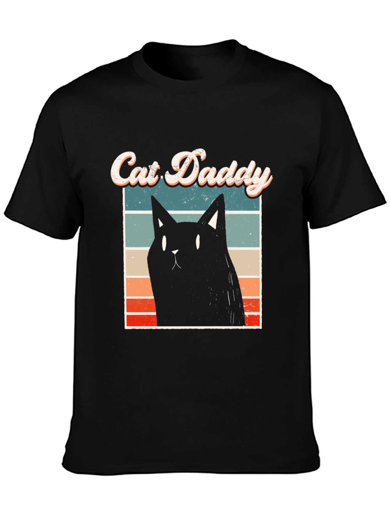 Cat Daddy T-Shirt - Black Cat Graphic Tee