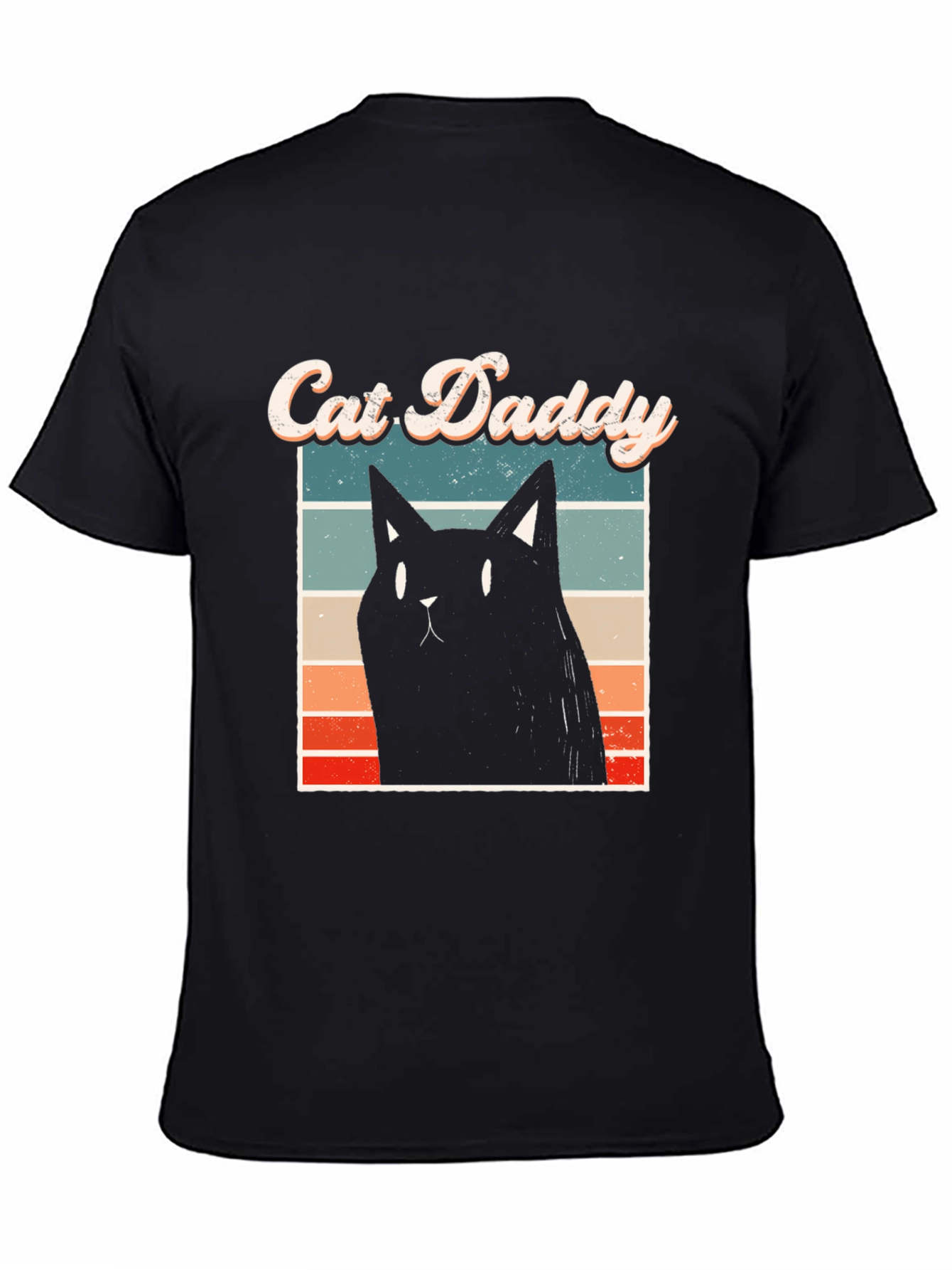 Cat Daddy T-Shirt - Black Cat Graphic Tee