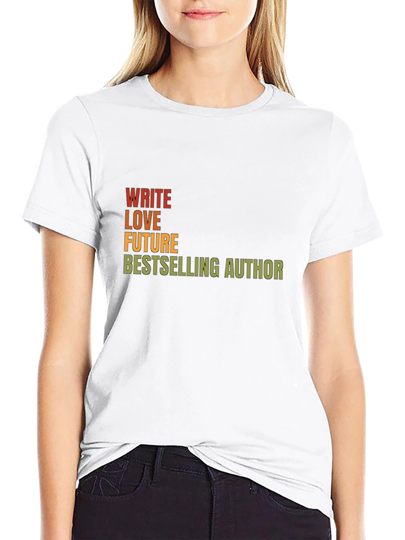 Write Love Future Bestselling Author T-Shirt