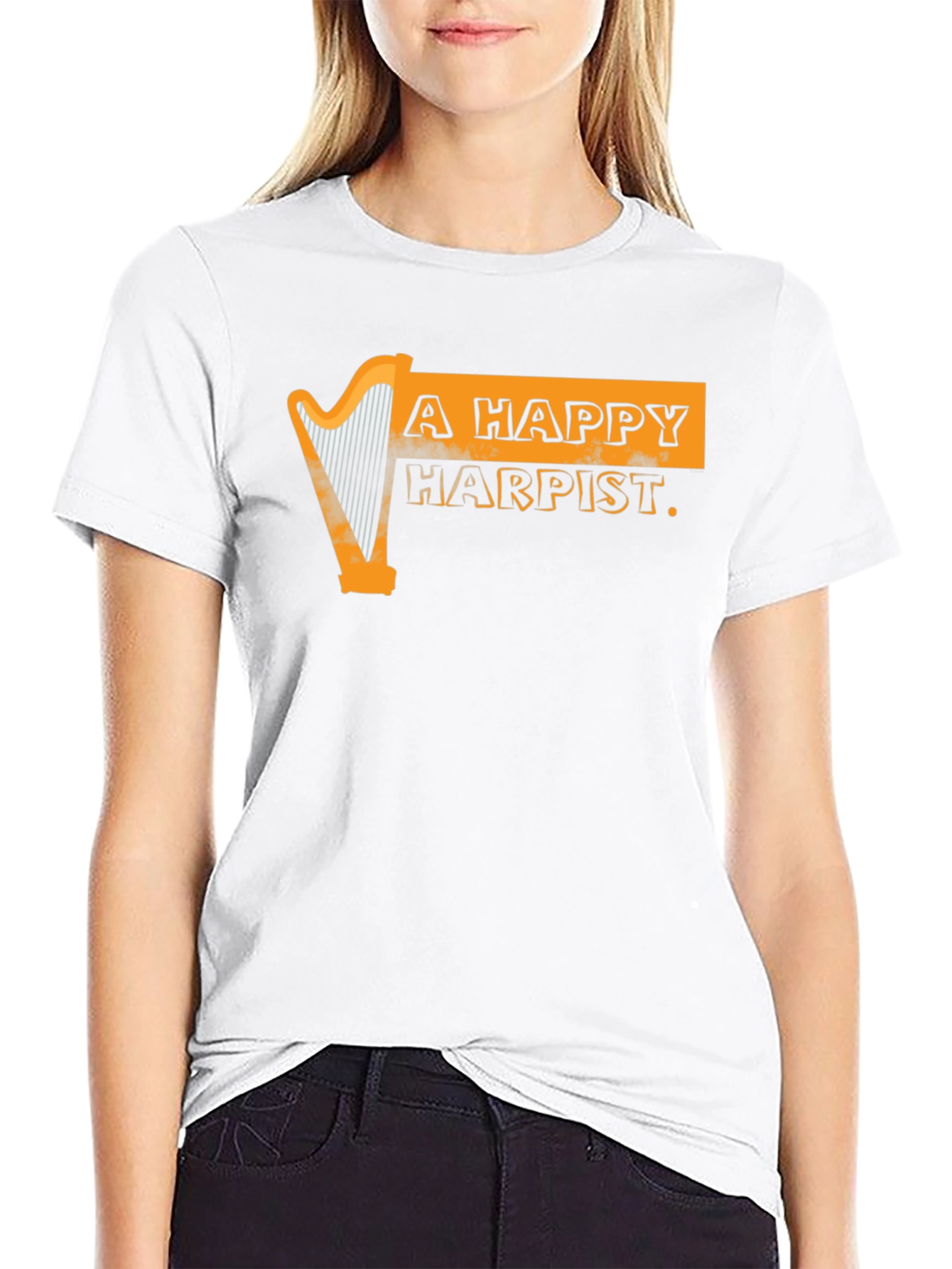 A Happy Harpist Graphic Tee