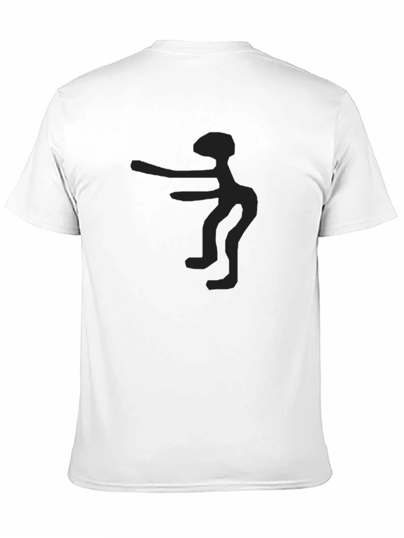 Abstract Figure Black T-Shirt | Minimalist Design