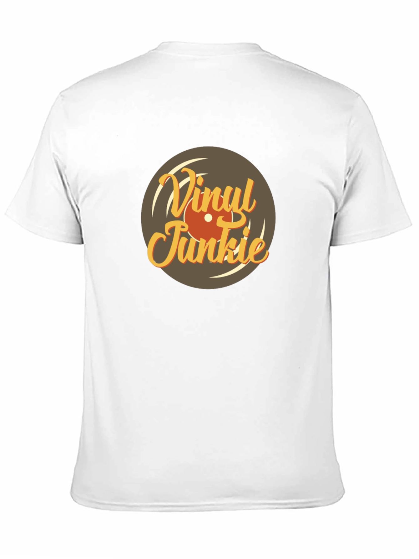 Vinyl Junkie Graphic Tee - Retro Music Lover T-Shirt