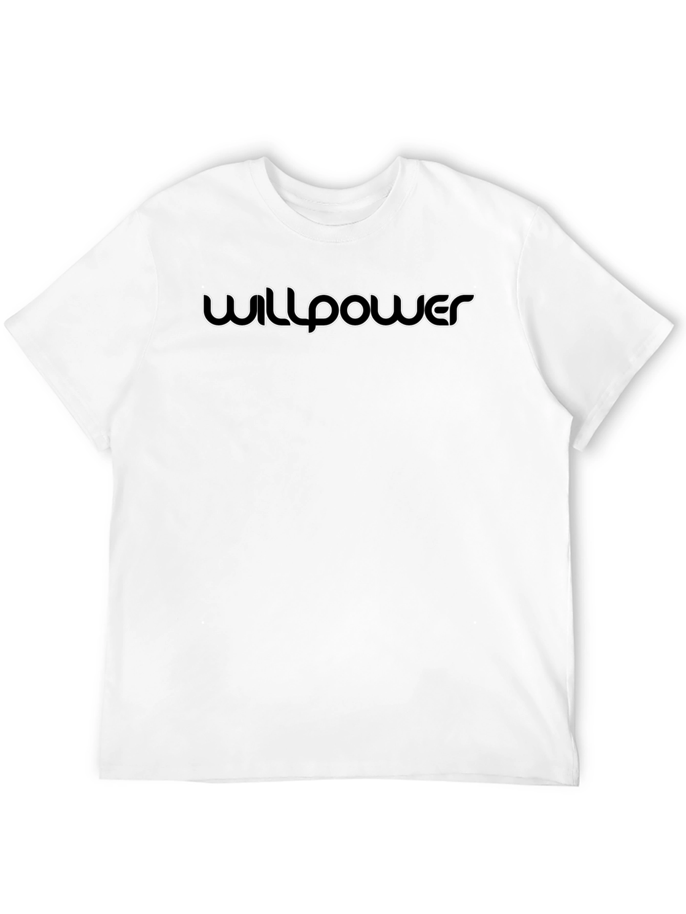 Willpower Graphic Print Black T-Shirt