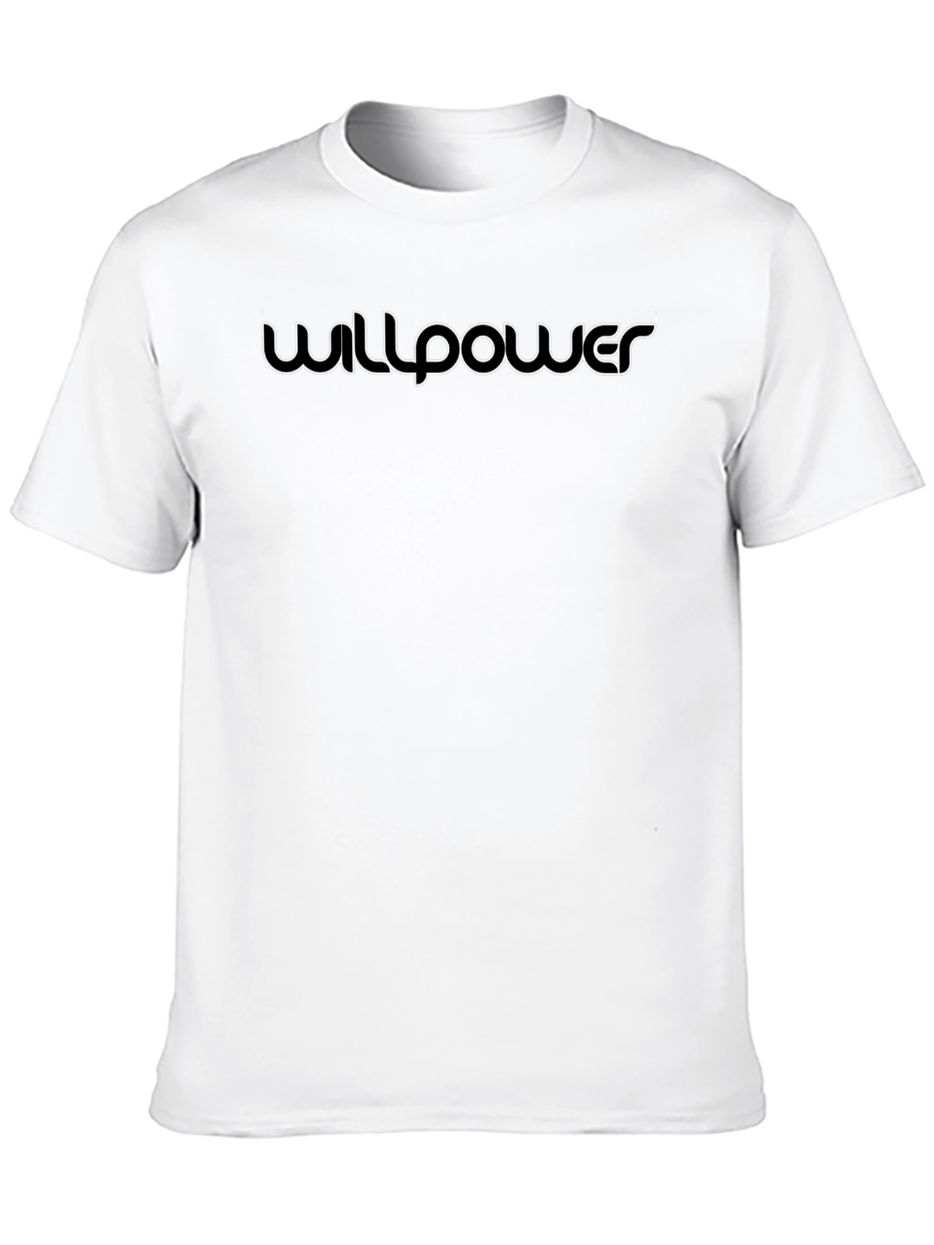 Willpower Graphic Print Black T-Shirt