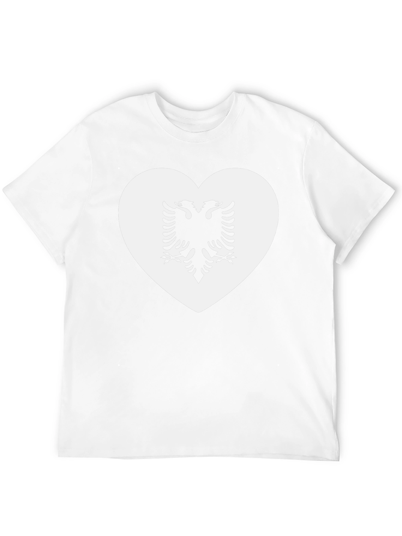Albanian Eagle Heart T-Shirt - Black