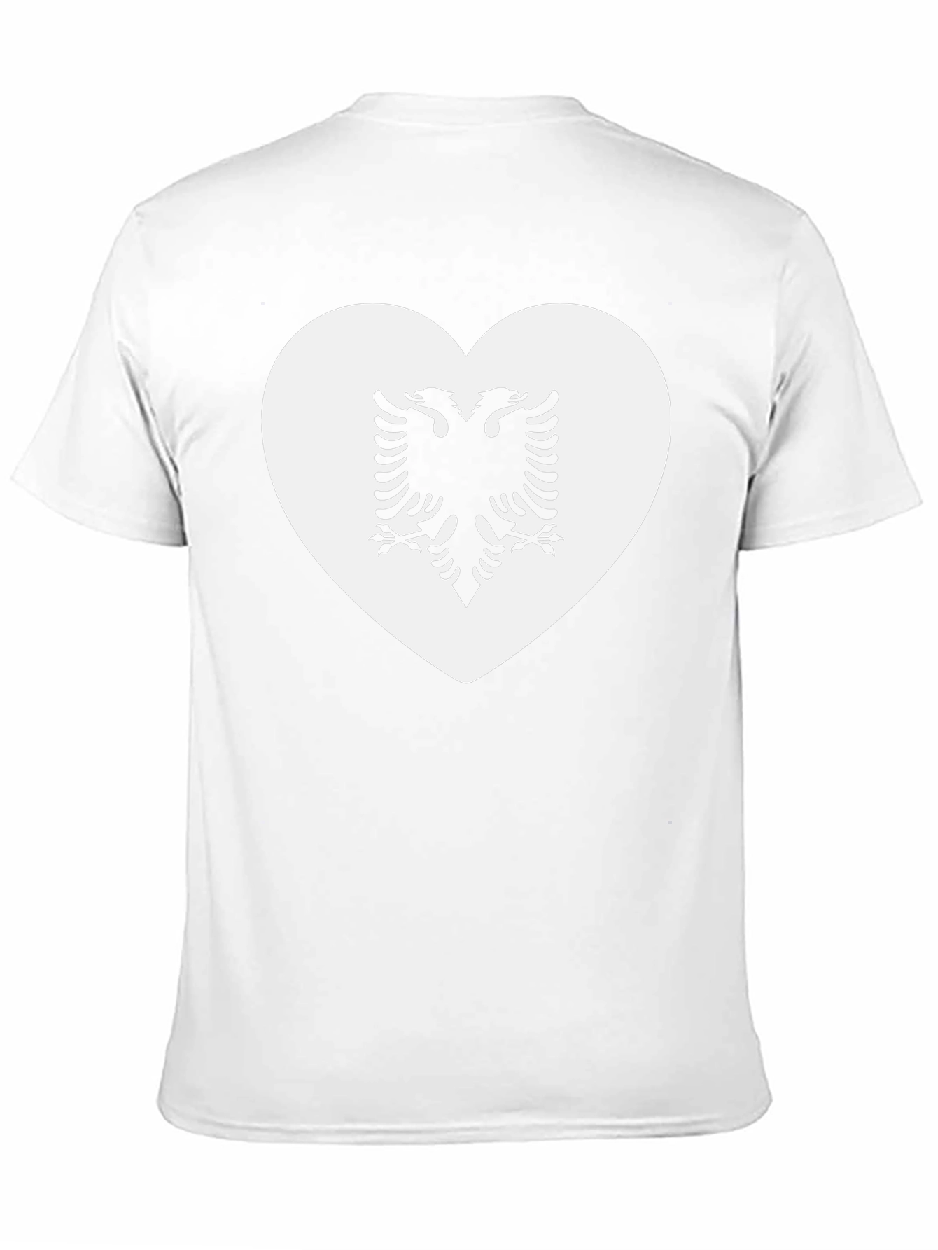 Albanian Eagle Heart T-Shirt - Black