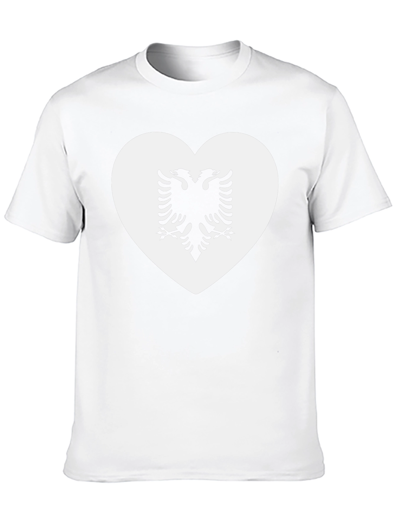 Albanian Eagle Heart T-Shirt - Black