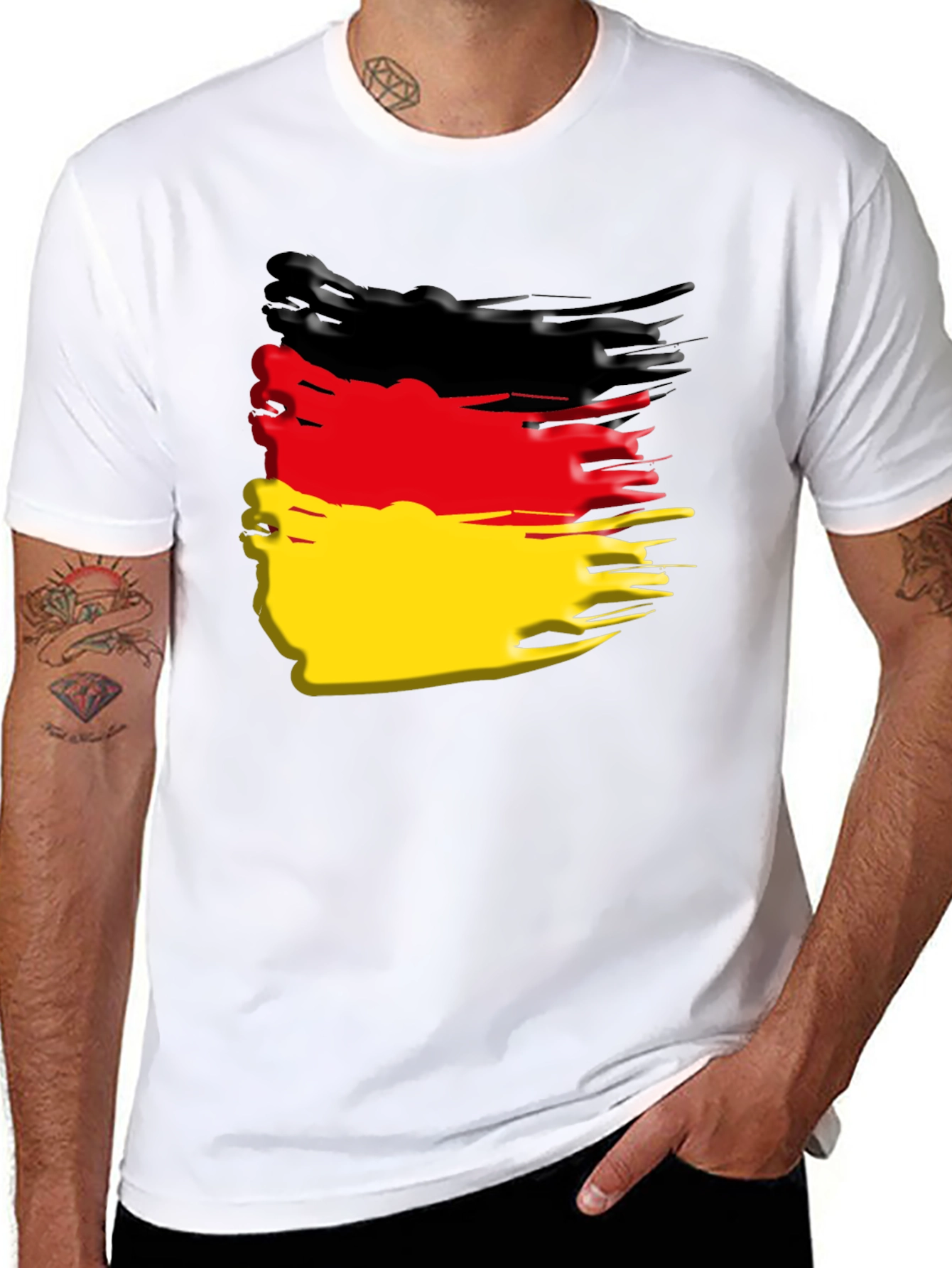 German Flag T-Shirt - Black