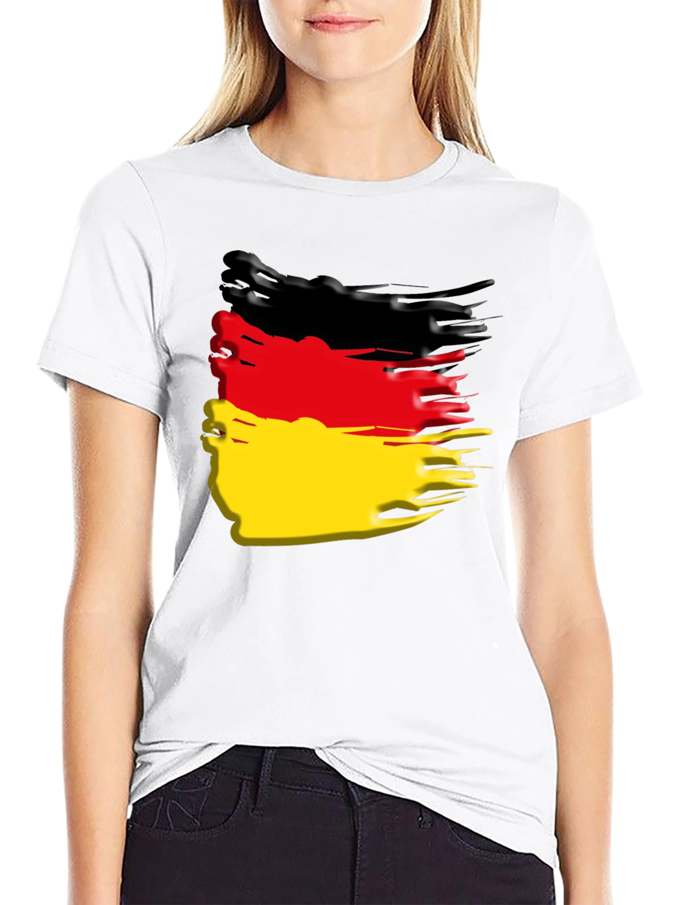 German Flag T-Shirt - Black