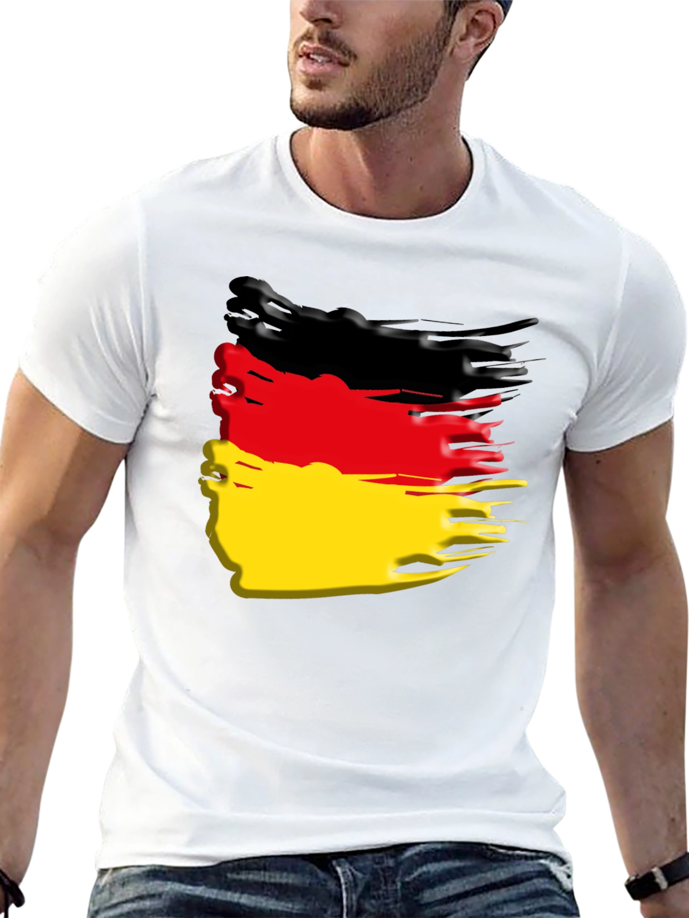 German Flag T-Shirt - Black