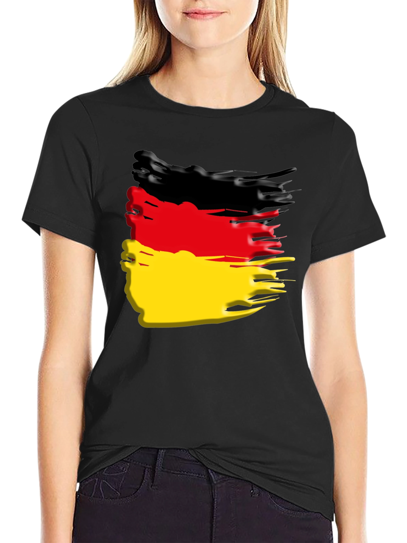 German Flag T-Shirt - Black