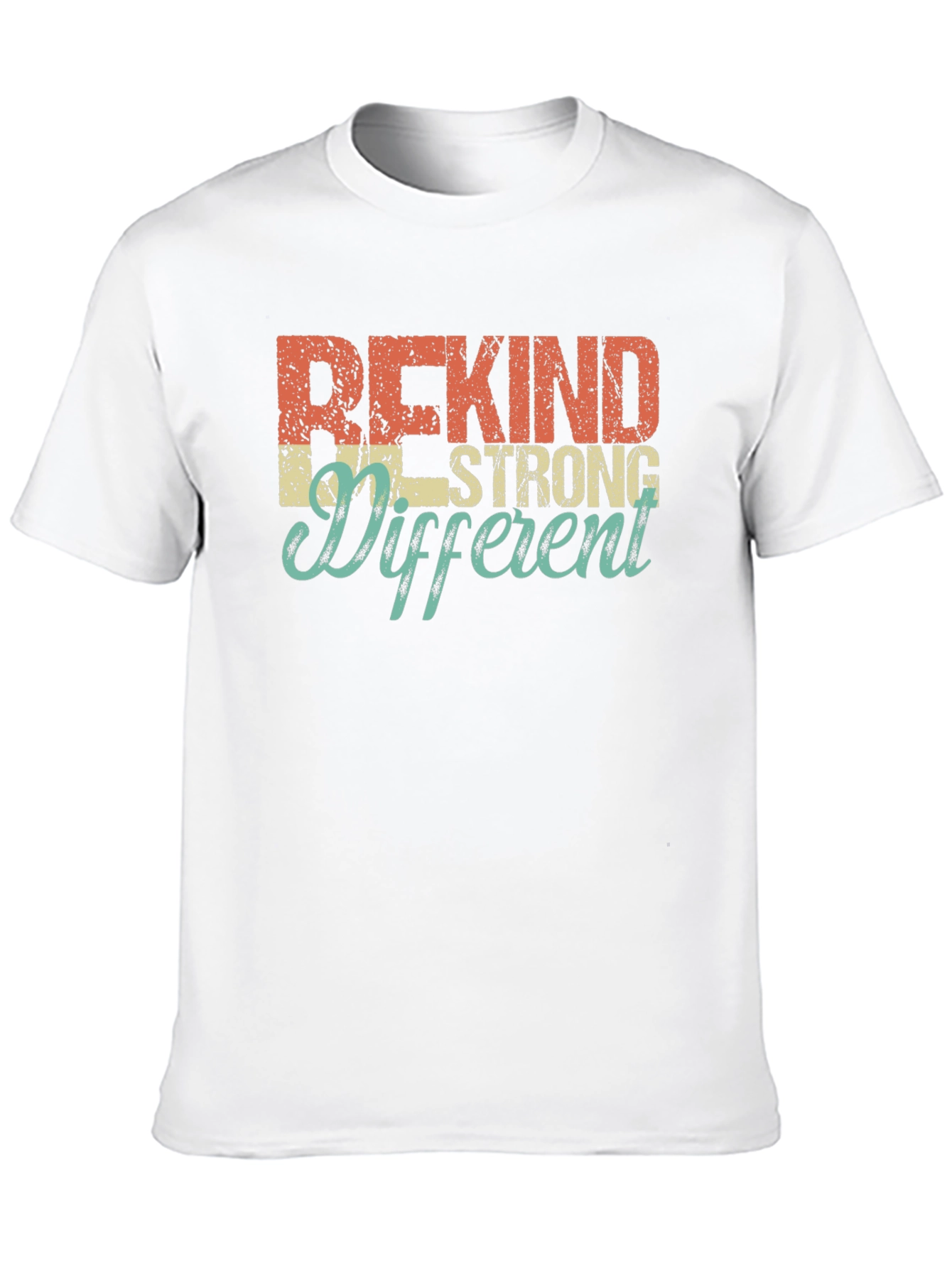 Be Kind Strong Different Graphic Tee - Black