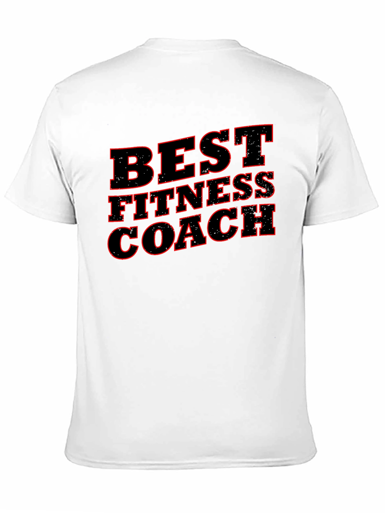 Best Fitness Coach Black Graphic T-Shirt