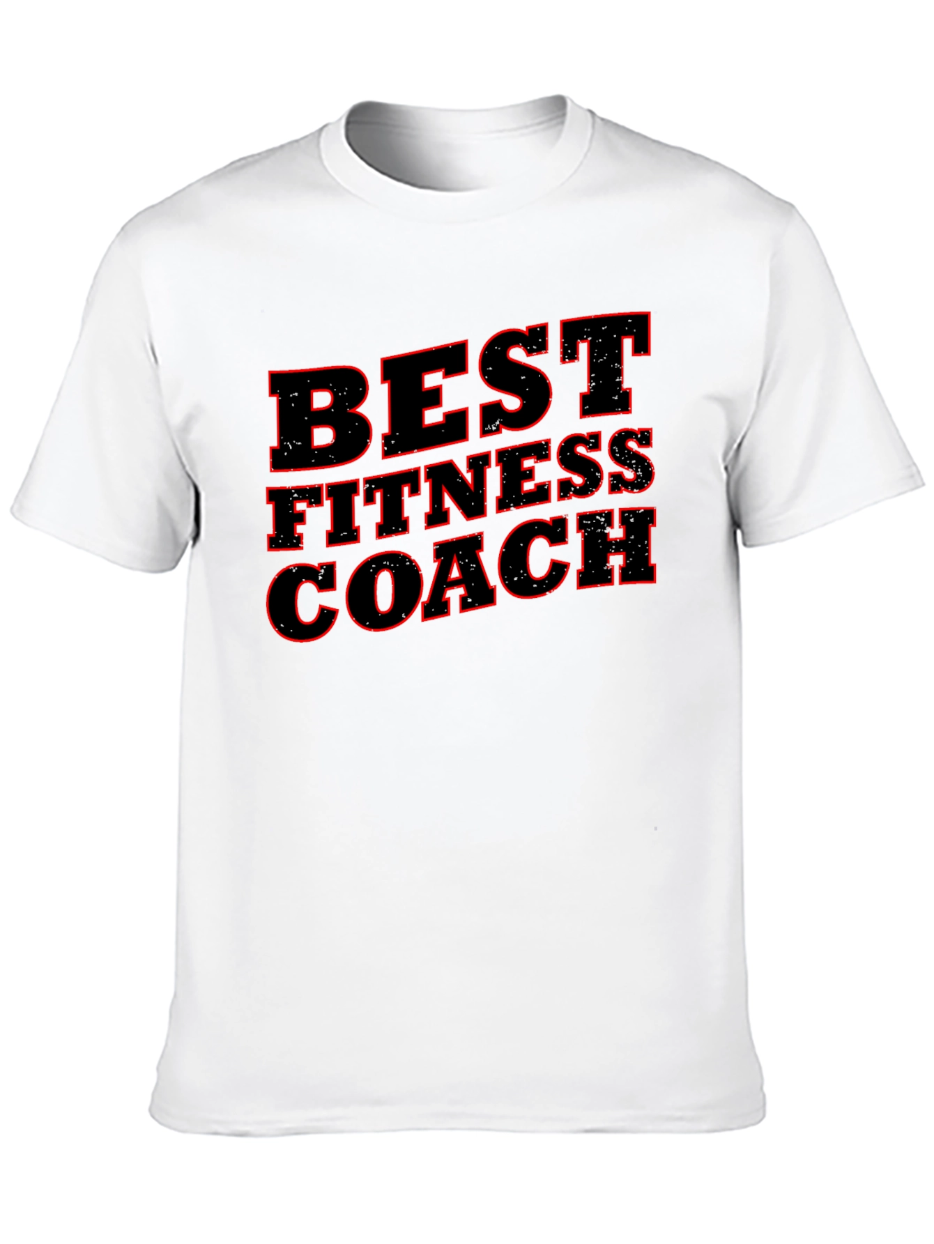Best Fitness Coach Black Graphic T-Shirt