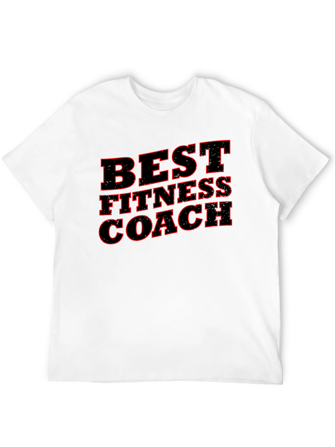 Best Fitness Coach Black Graphic T-Shirt