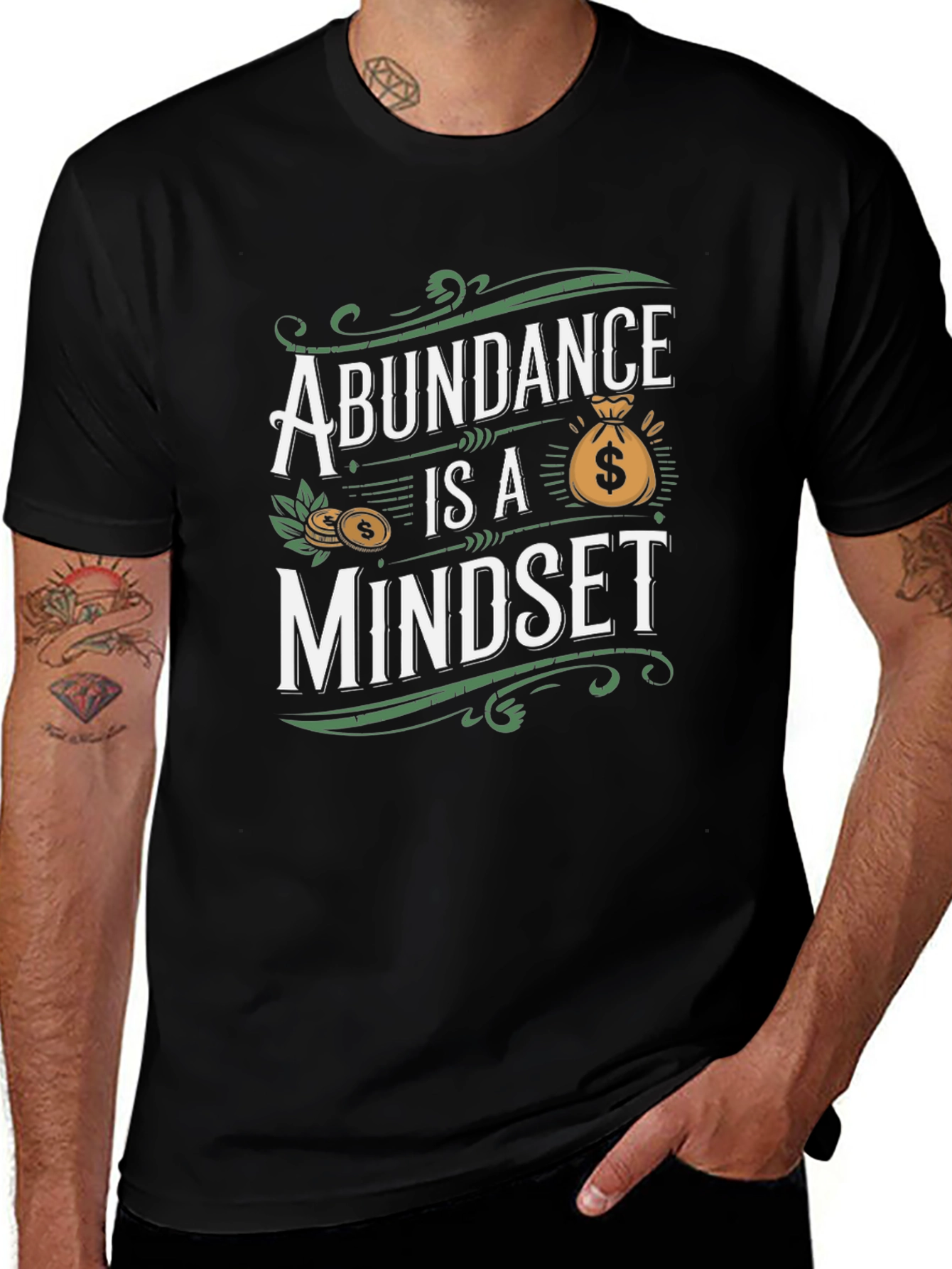 Abundance Mindset Graphic T-Shirt - Unisex Soft Cotton Tee